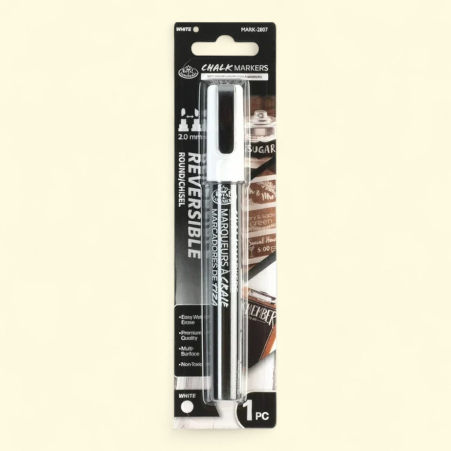 Royal & Langnickel White Chalk Marker, 2mm