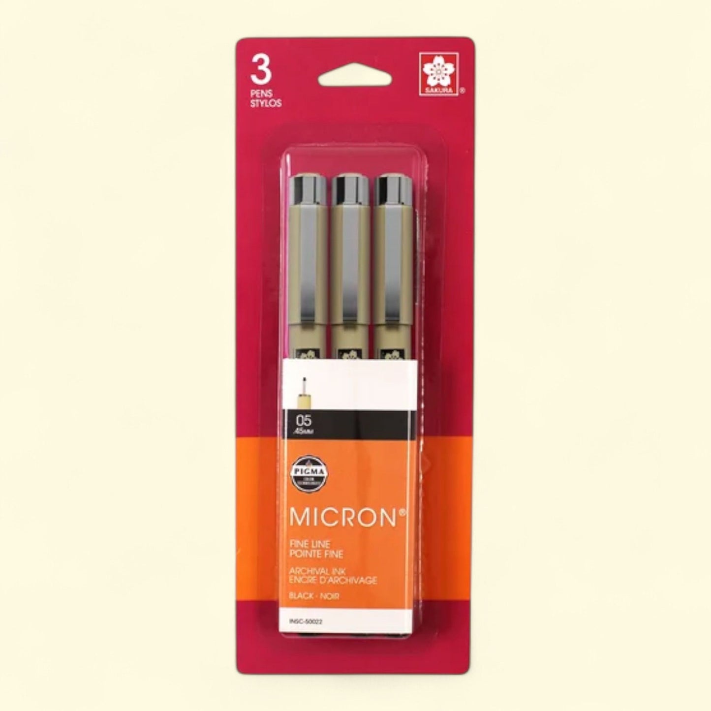 Sakura Pigma Micron Pens, 05 Tip Size, 3-Pack — authentic US product shipped worldwide by Treatspree