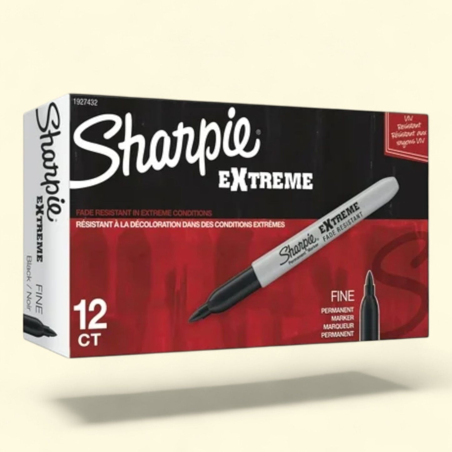 Sharpie Extreme Permanent Markers, Fine Point, Black, 12 Count — authentic US product shipped worldwide by Treatspree