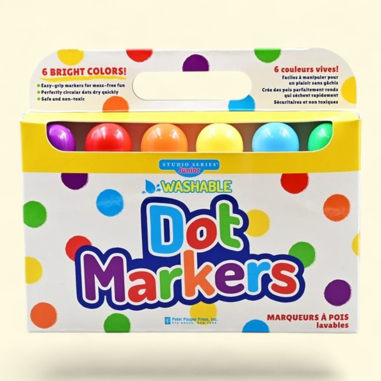 Studio Series Jr. Dot Markers, 6 Colors — authentic US product shipped worldwide by Treatspree