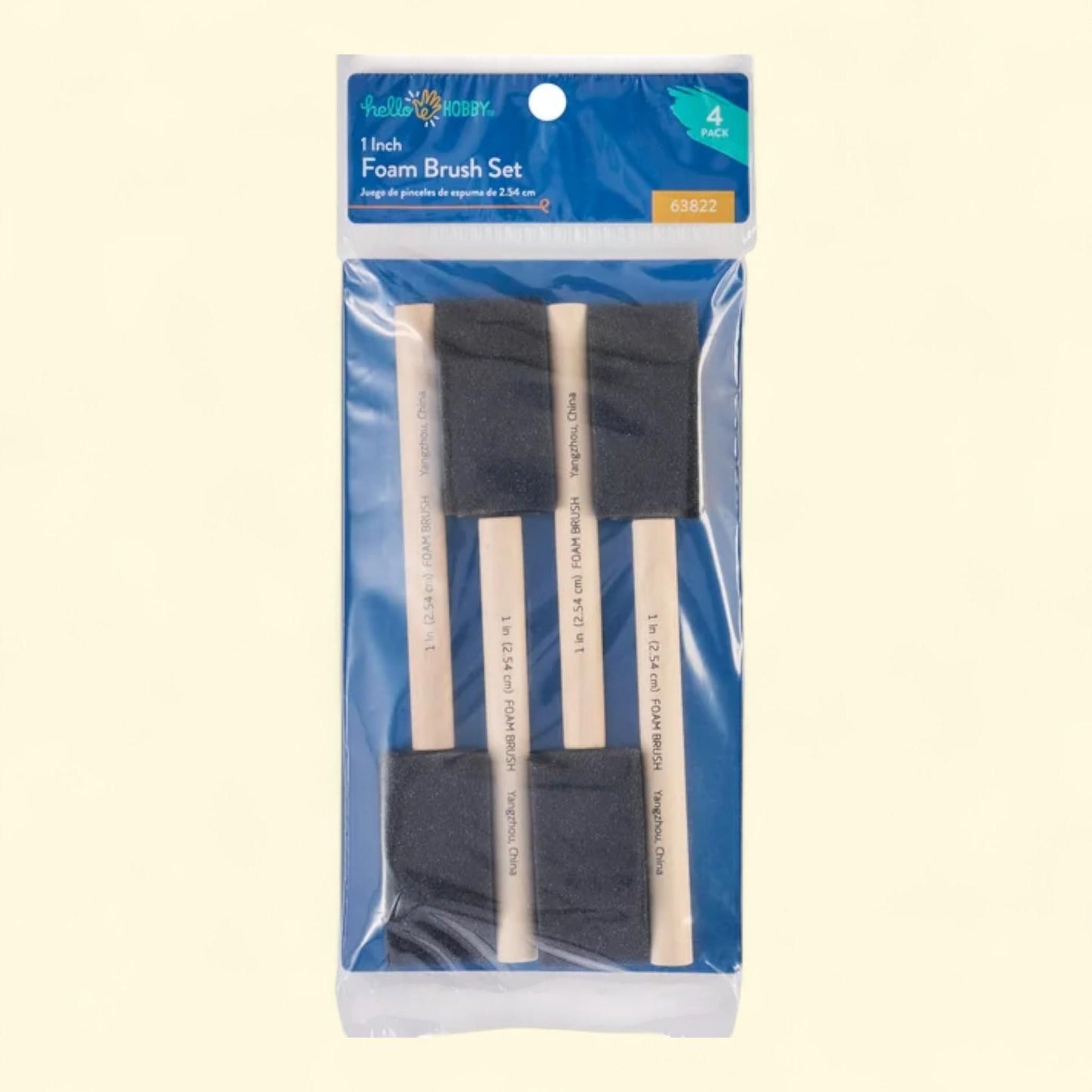 Hello Hobby Foam Paint Brush Set, 1"