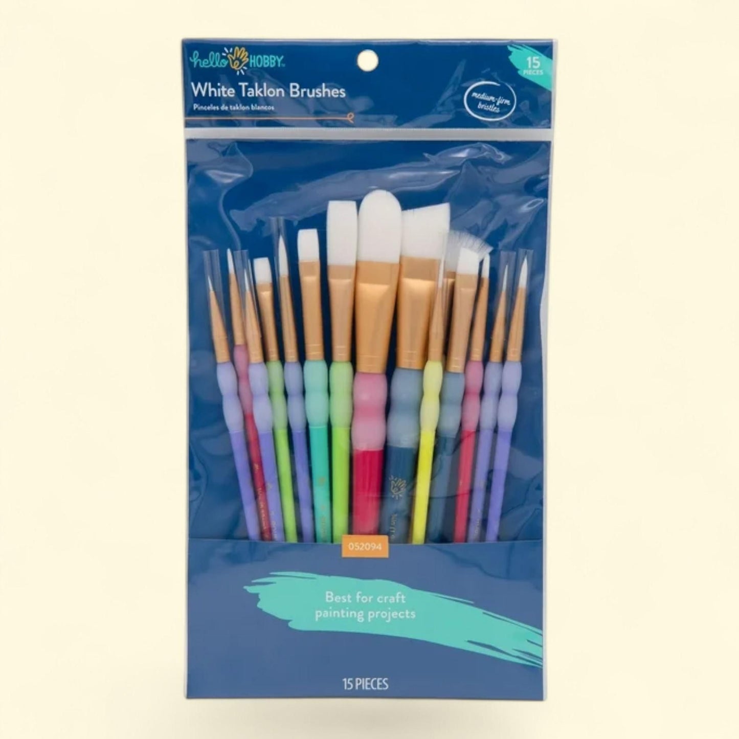 Hello Hobby Paint Brush Set, 15pc