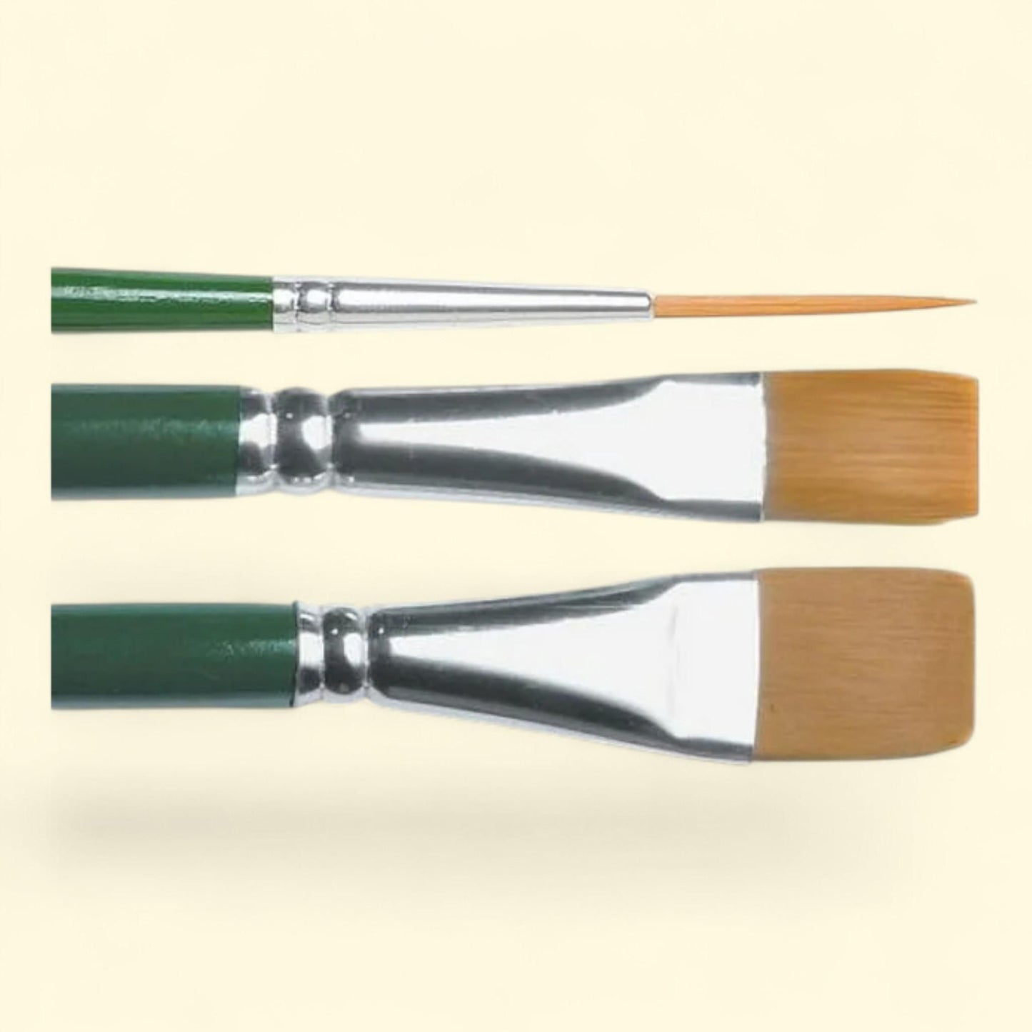 Plaid One Stroke Brush Set, 3/Pkg-Flat