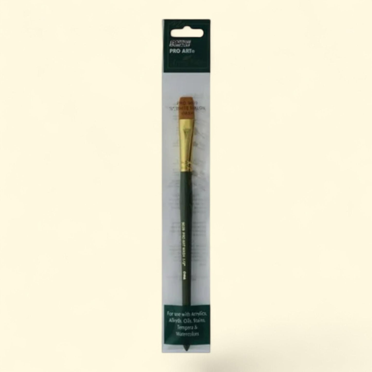 Pro Art Brush Gold White Nylon Wash 1/2", Acrylic Paint Brush Set — authentic US product shipped worldwide by Treatspree