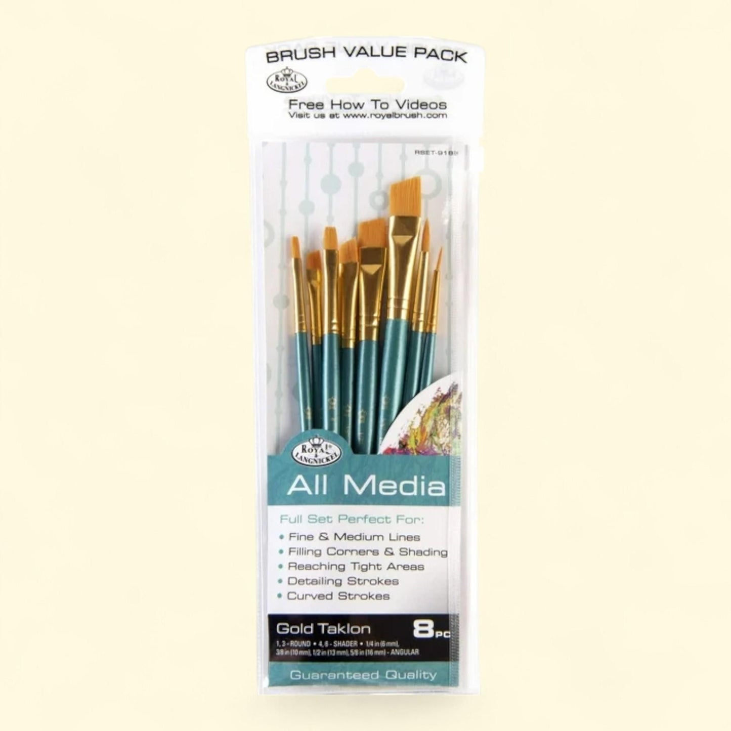 Royal & Langnickel Brush Set, 8 pc