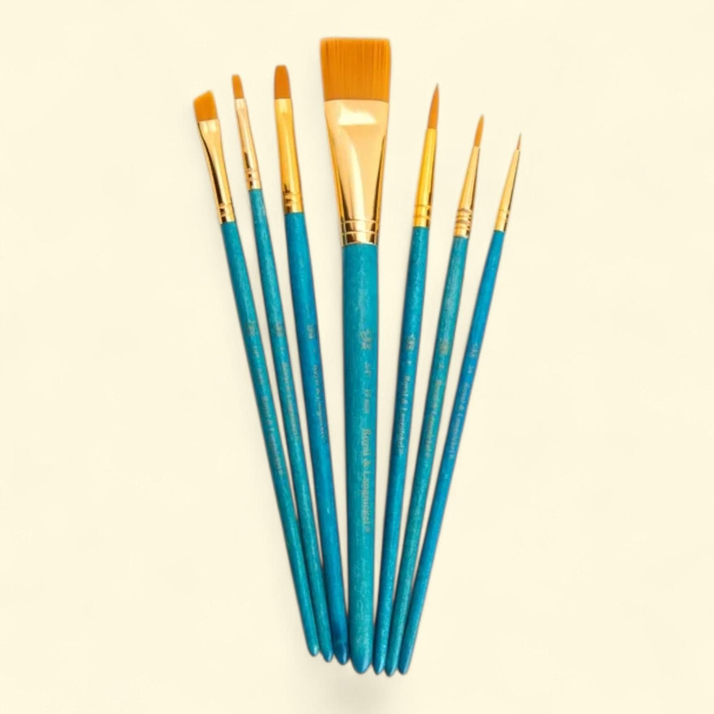 Royal Brush Set Taklon Gold 7pc — authentic US product shipped worldwide by Treatspree