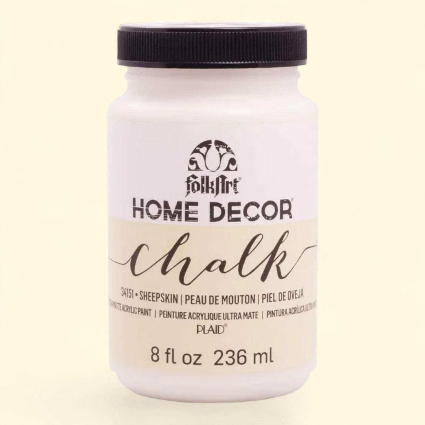 FolkArt Home Decor Chalk Paint, Sheepskin, 8 fl oz