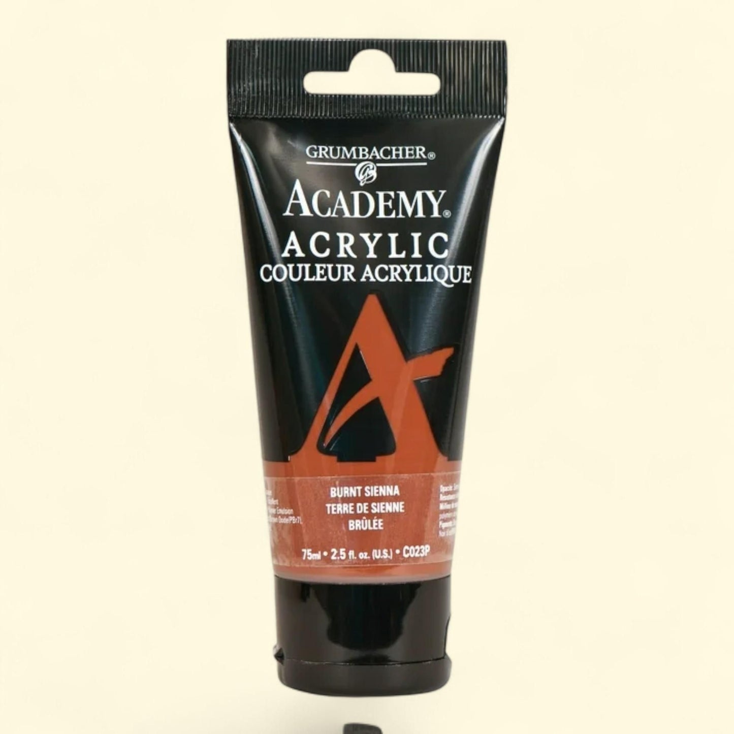 Grumbacher Academy Acrylic, 75ml Tube, Burnt Sienna