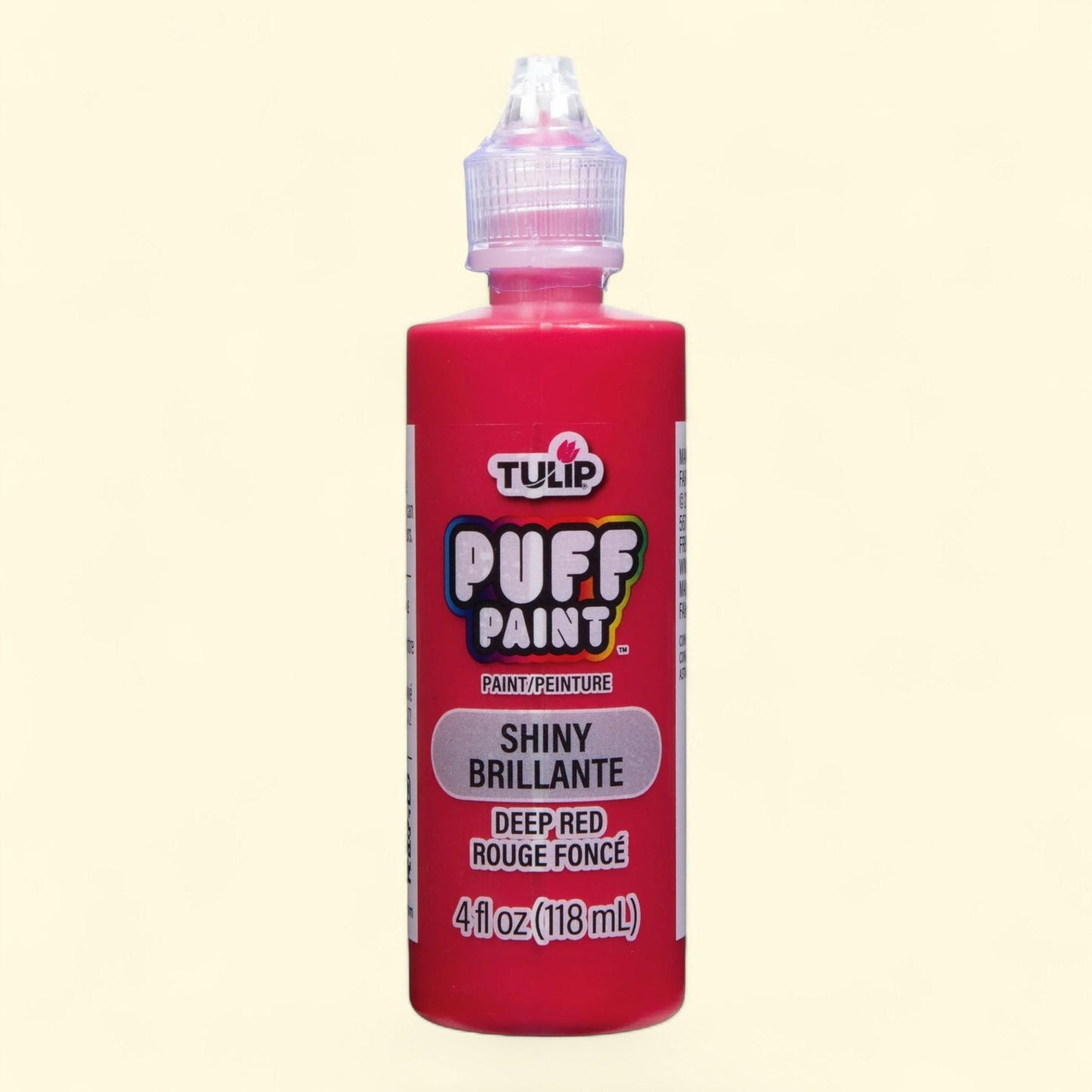 Tulip Puff Fabric Paint, Shiny Deep Red, 4 fl oz