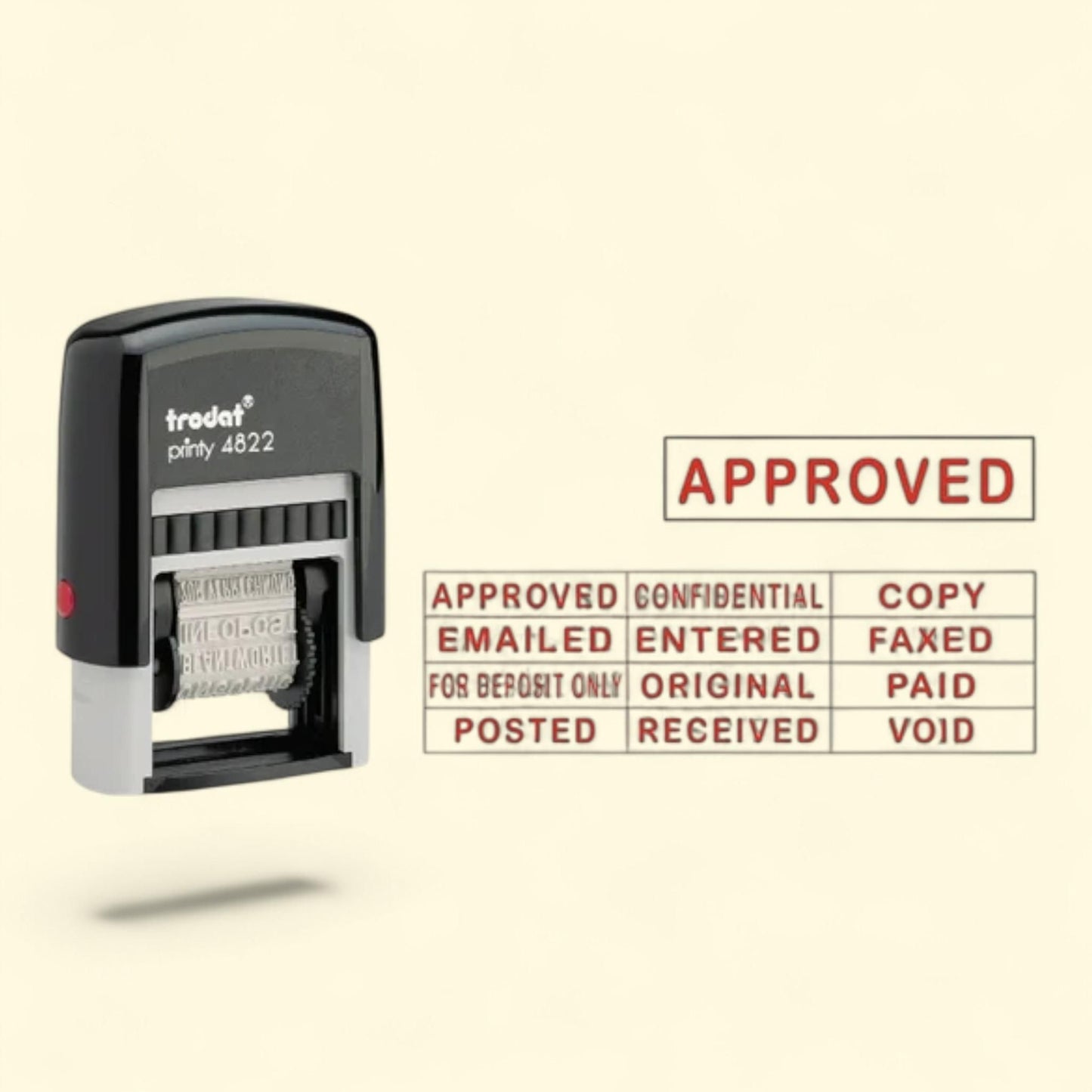 Trodat Printy Self-Inking Stamp, 1.25" x 0.38", 1 ct — authentic US product shipped worldwide by Treatspree