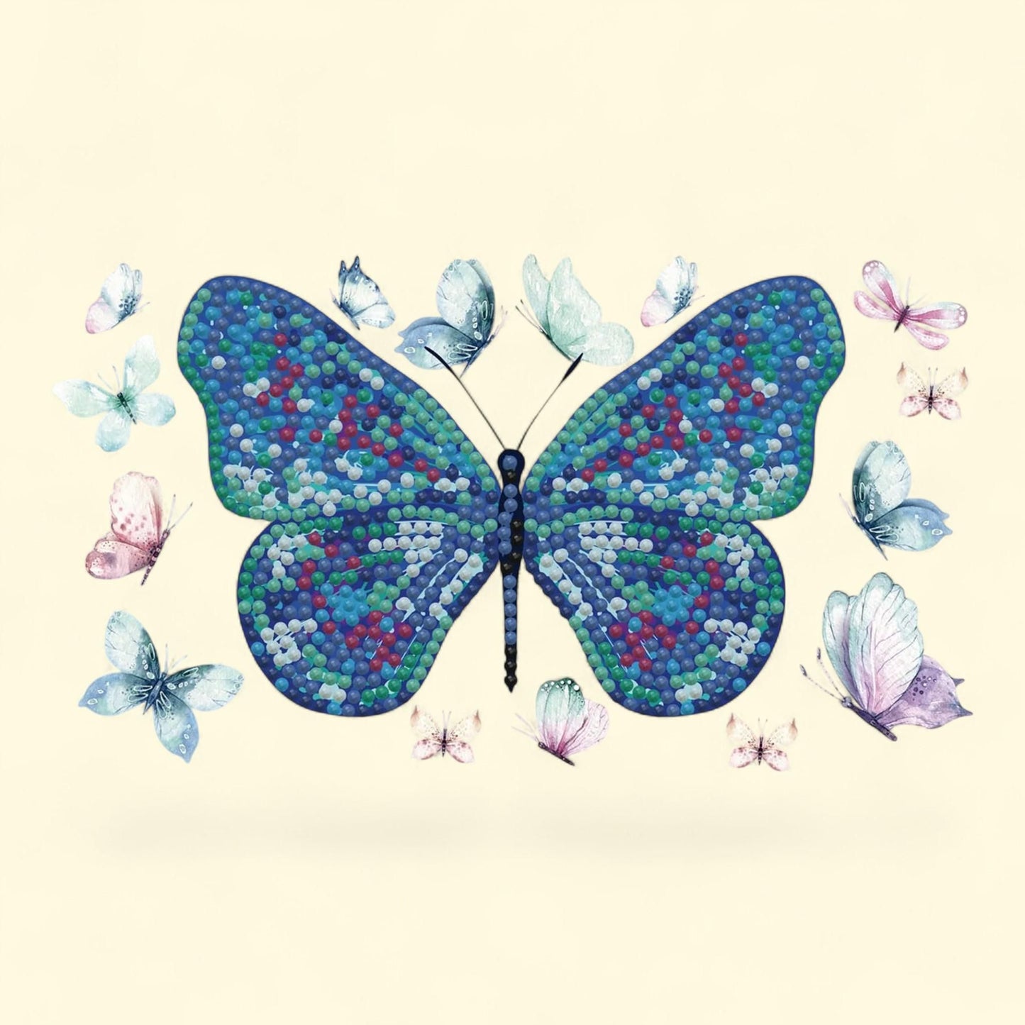 Diamond Dotz Dotzies Butterfly Days Zipper Pouch, Diamond Painting Bags, 1 ct