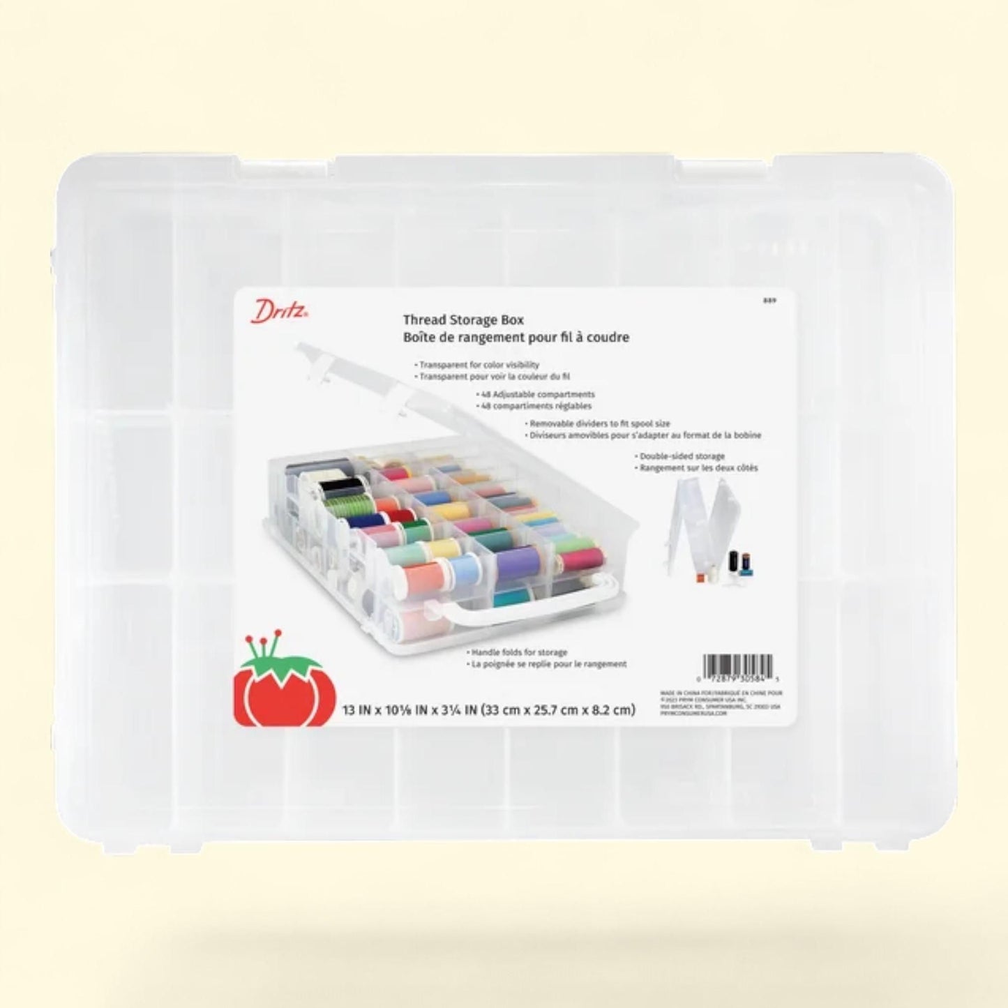 Dritz Thread Storage Box, 48 Spools