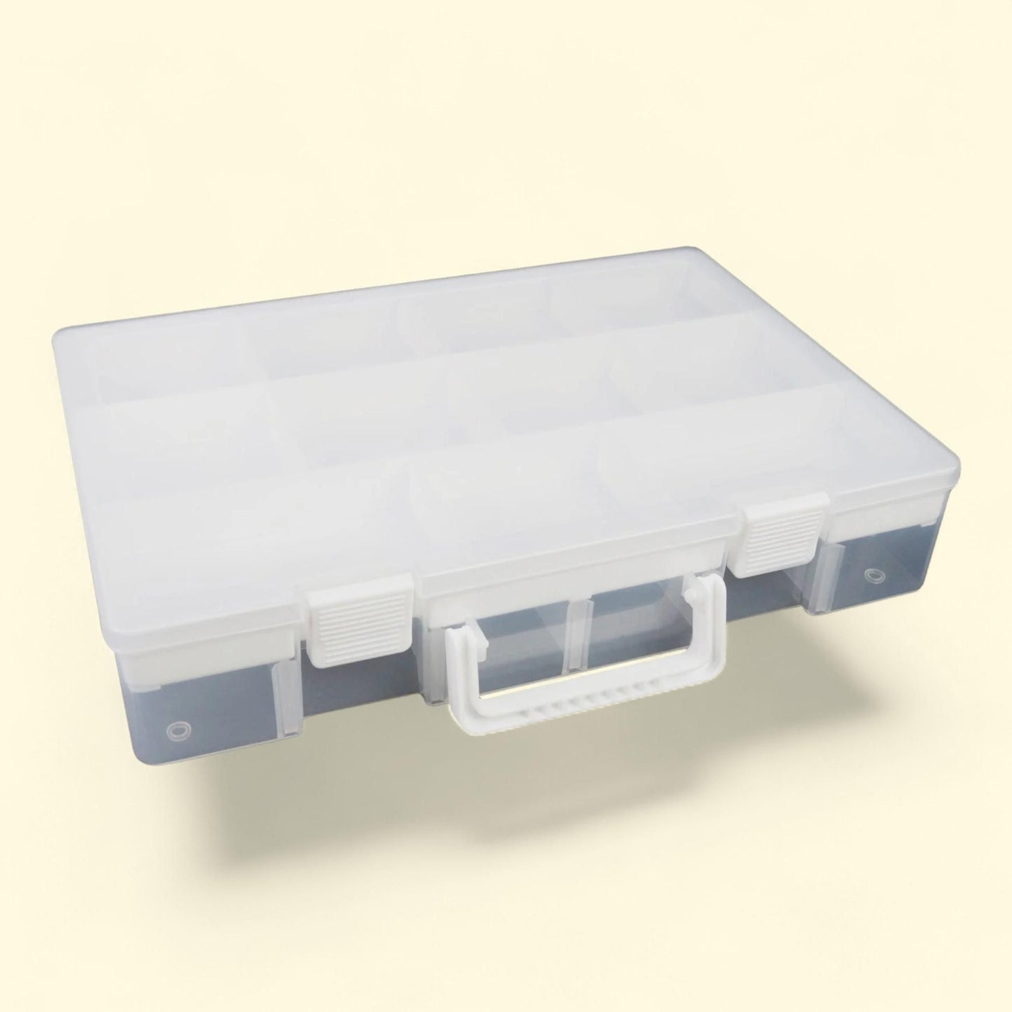 Everything Mary Craft and Hobby Storage Compartment Box, Gray/Clear, 1 ct