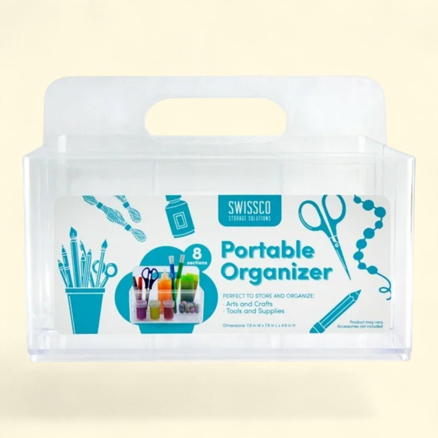 Swissco Storage Caddy Organizer, 8 Sections, 1 ct