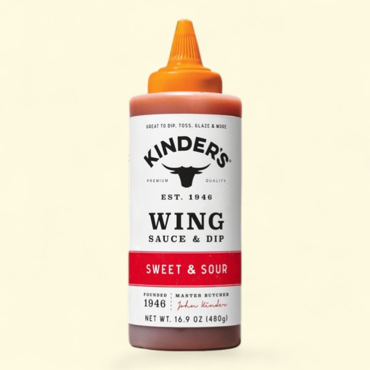 Kinder's Sweet and Sour Wing Sauce and Dip, 16.9 oz