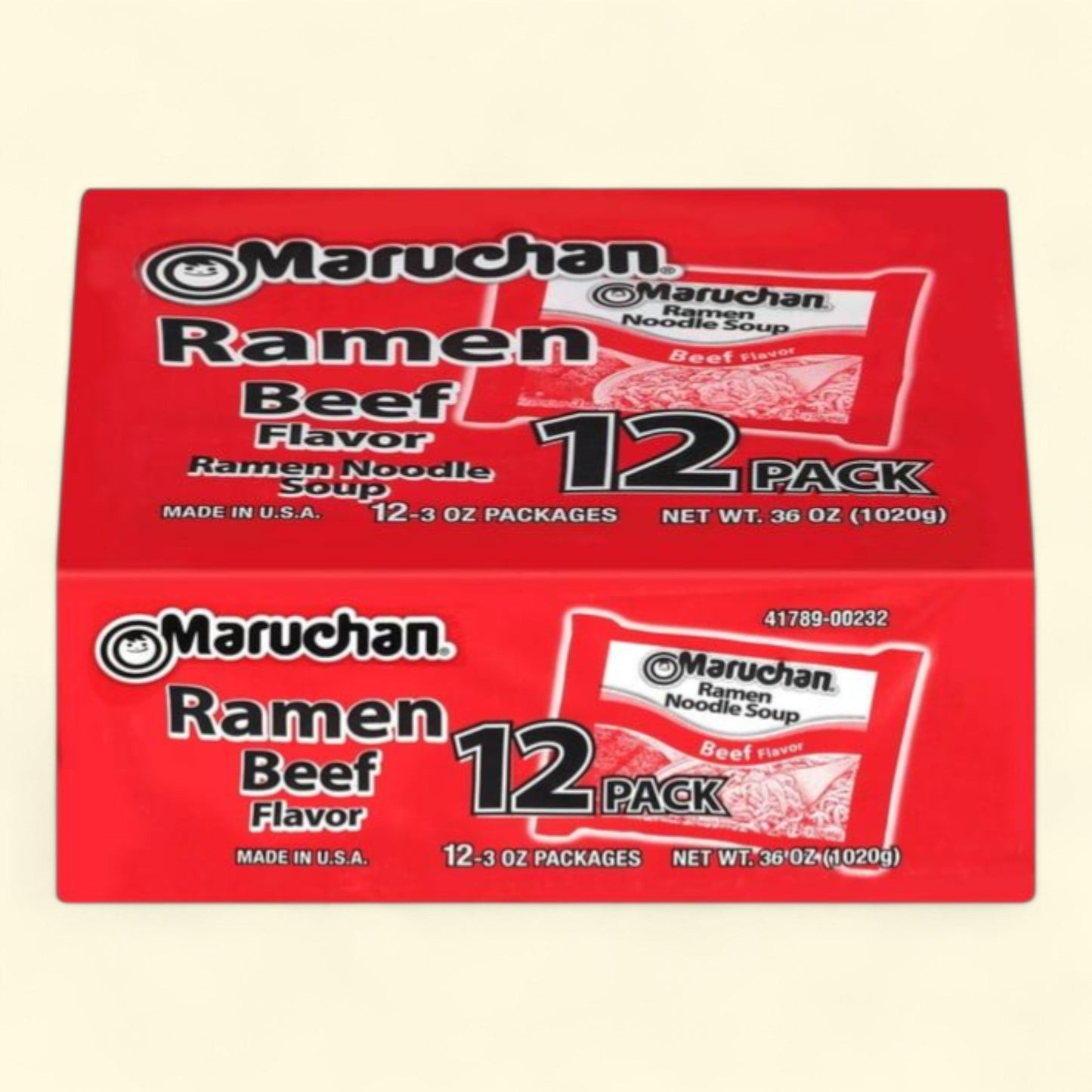 Maruchan Ramen Noodle Beef Flavor Soup, 3 oz, 12 Count