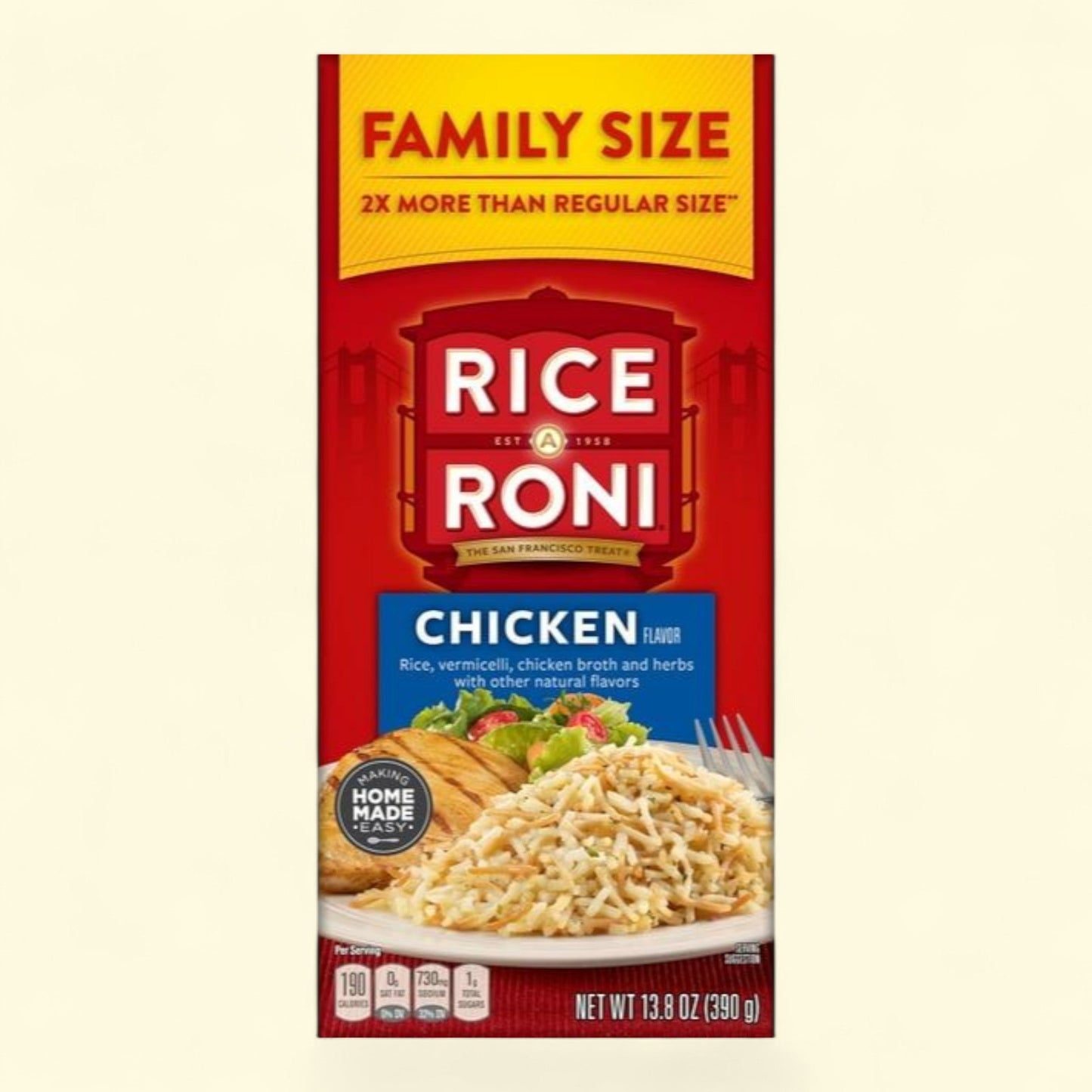 Rice-A-Roni Chicken Rice & Vermicelli Mix, Family Size 13.8 oz