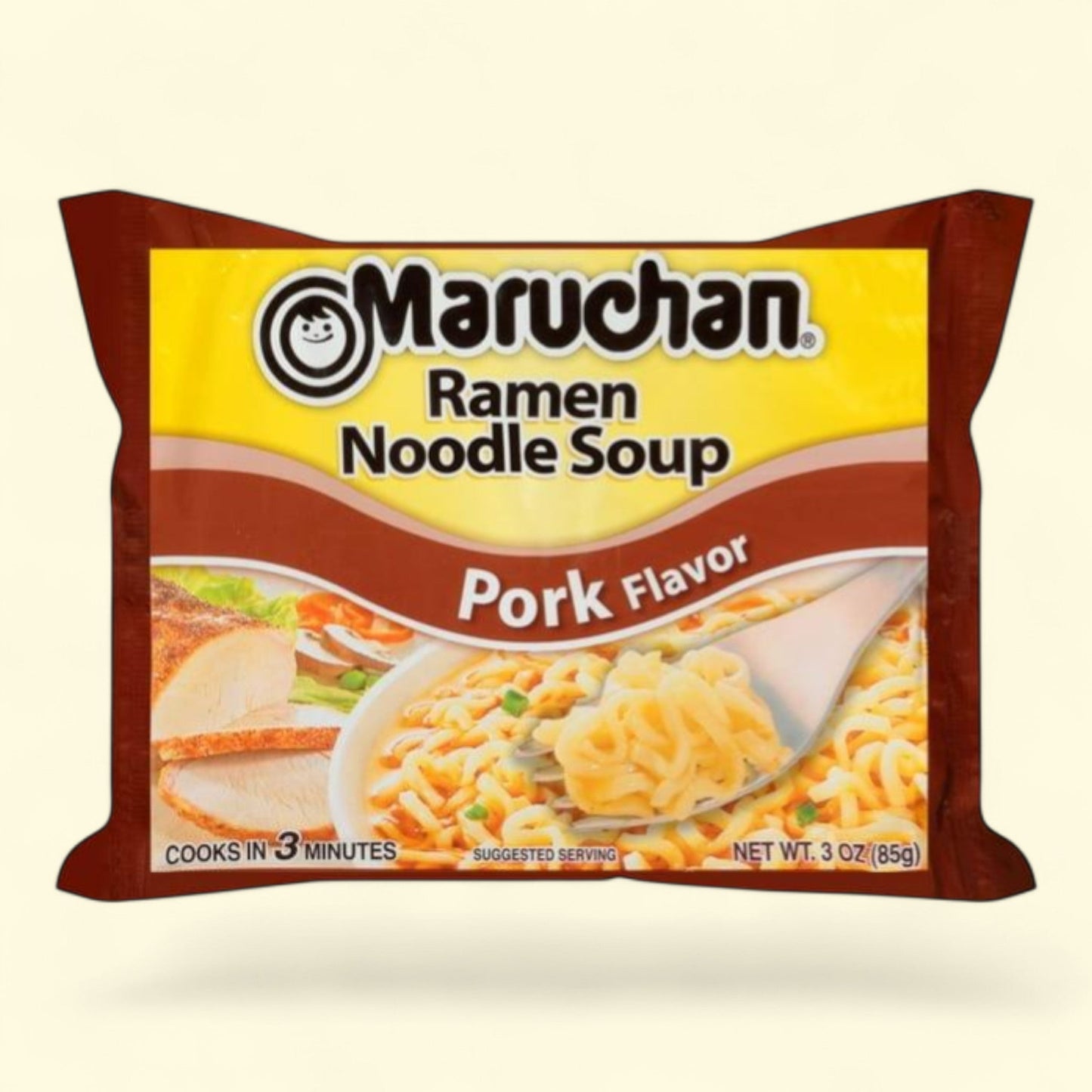 Maruchan Ramen Noodle Pork Flavor Soup, 3 oz