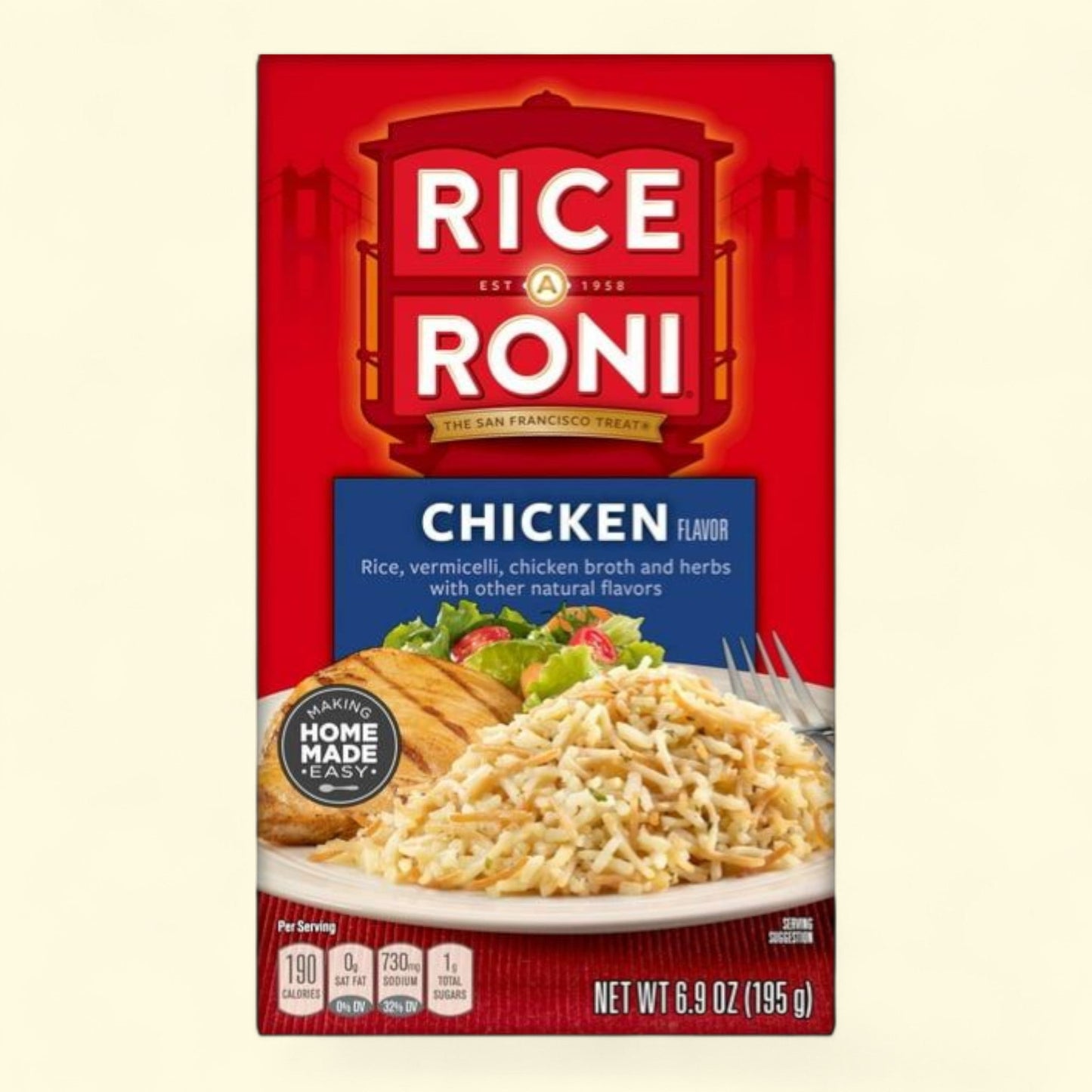 Rice-A-Roni Chicken Broth and Herbs Flavor Rice & Vermicelli, 6.9 oz
