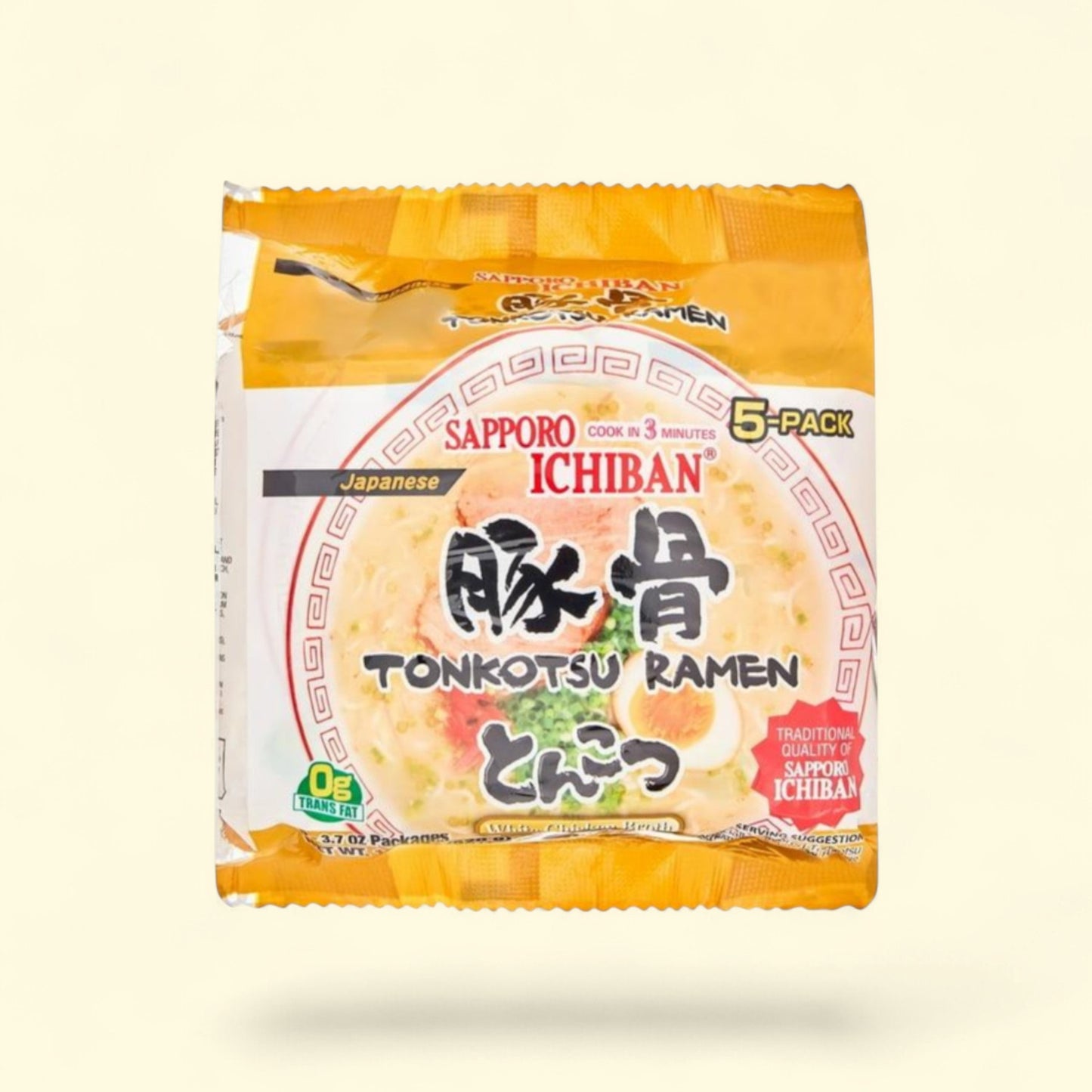 Sapporo Ichiban Tonkotsu Ramen Noodles, 18.5 Oz, 5-Pack — authentic US product shipped worldwide by Treatspree