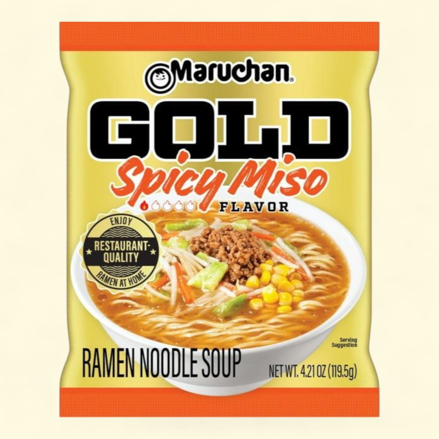 Maruchan Gold Spicy Miso Ramen Noodles, 4.21 oz