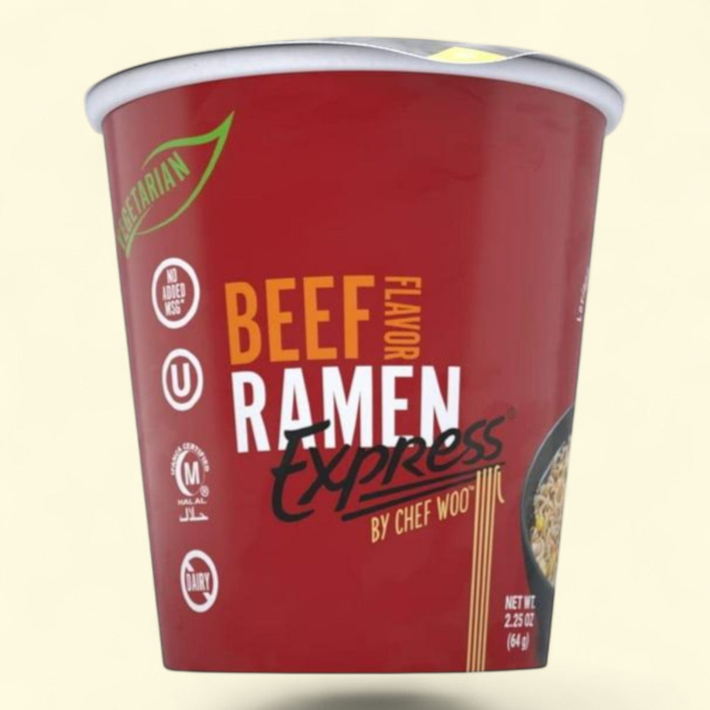 Ramen Express Beef Flavor Ramen Noodles, 2.25 oz Cup