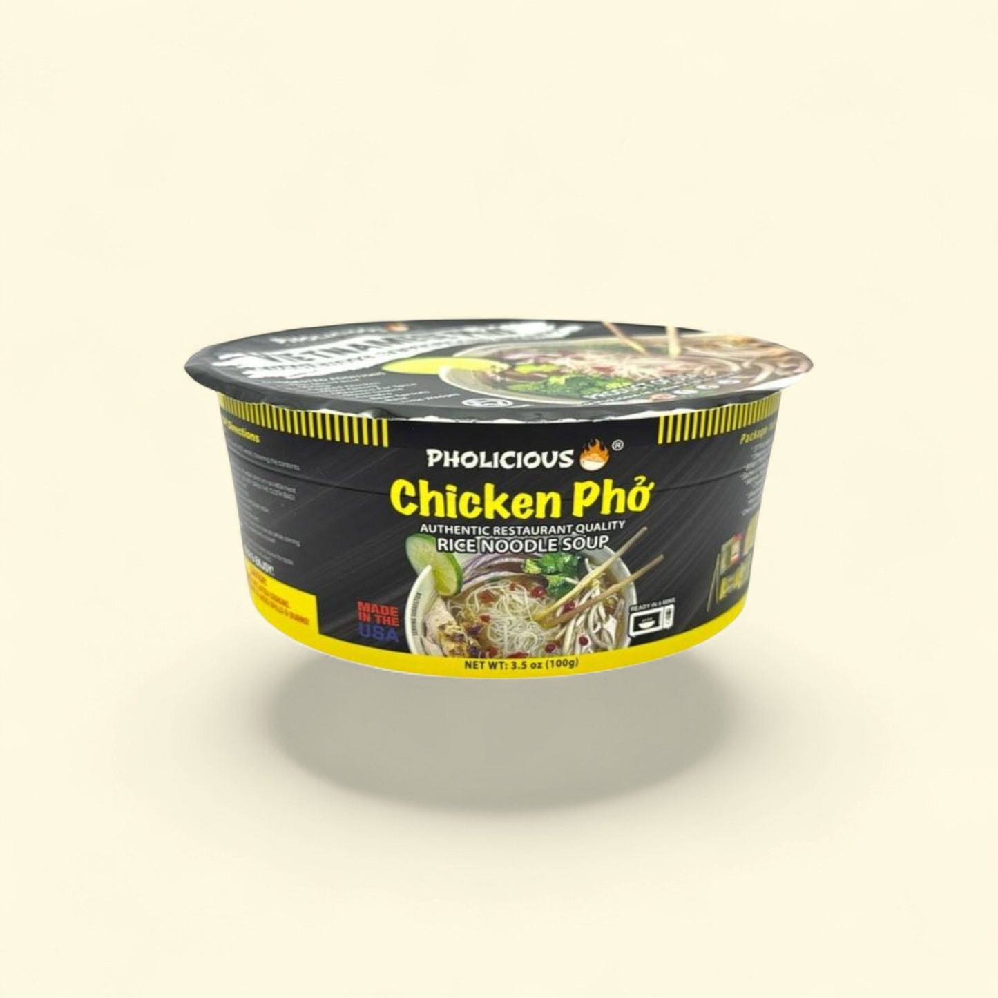 Pholicious Instant Chicken Pho, 3.6 Ounce Bowls — authentic US product shipped worldwide by Treatspree