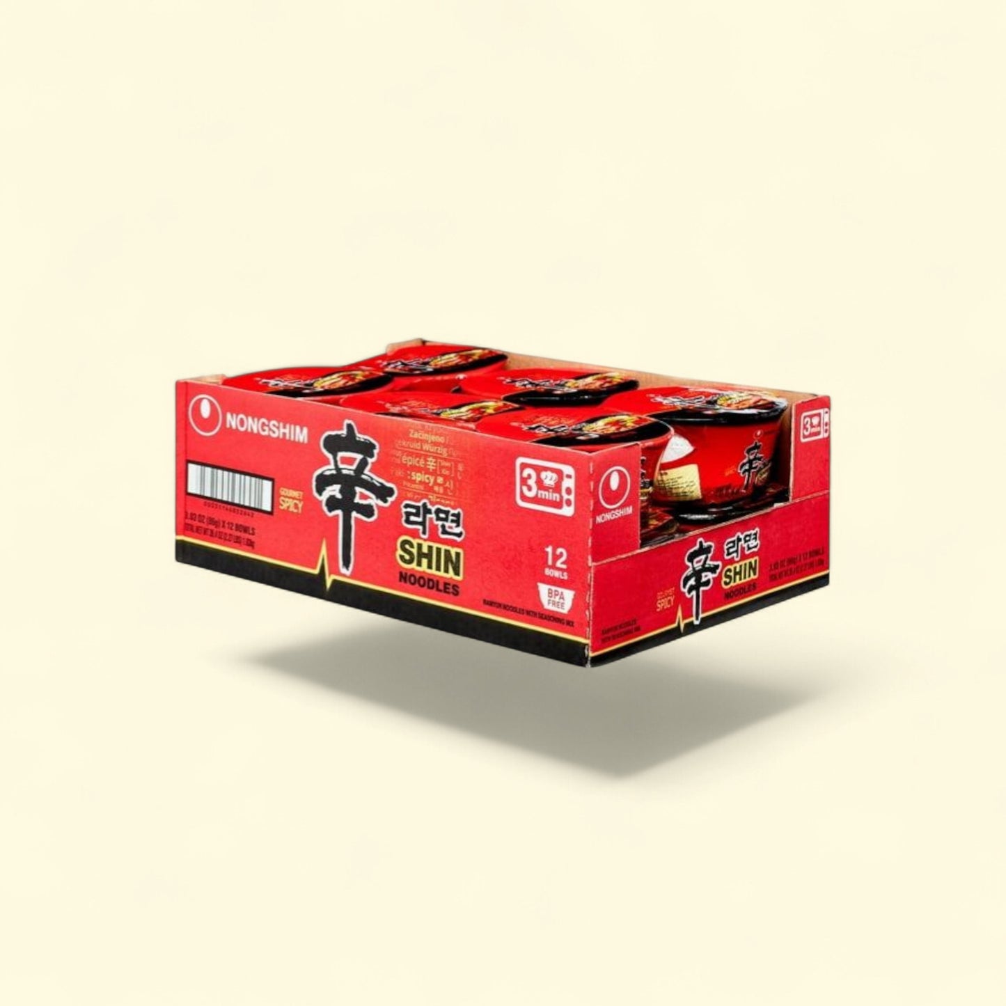 Nongshim Shin Ramyun, 3.03oz x 12 Count — authentic US product shipped worldwide by Treatspree