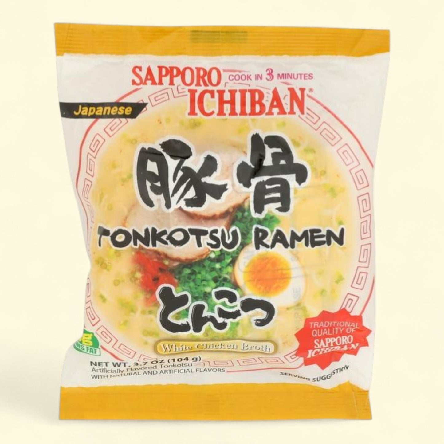 Sapporo Ichiban Tonkotsu Ramen Noodles, 3.7 oz