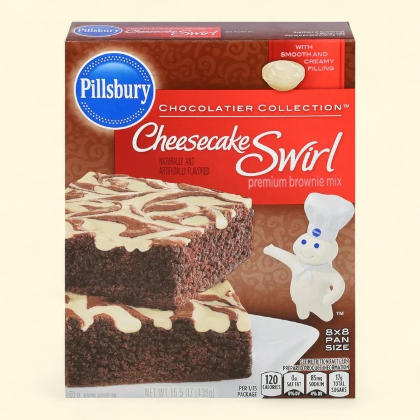 Pillsbury Cheesecake Swirl Premium Brownie Mix, 15.5 oz