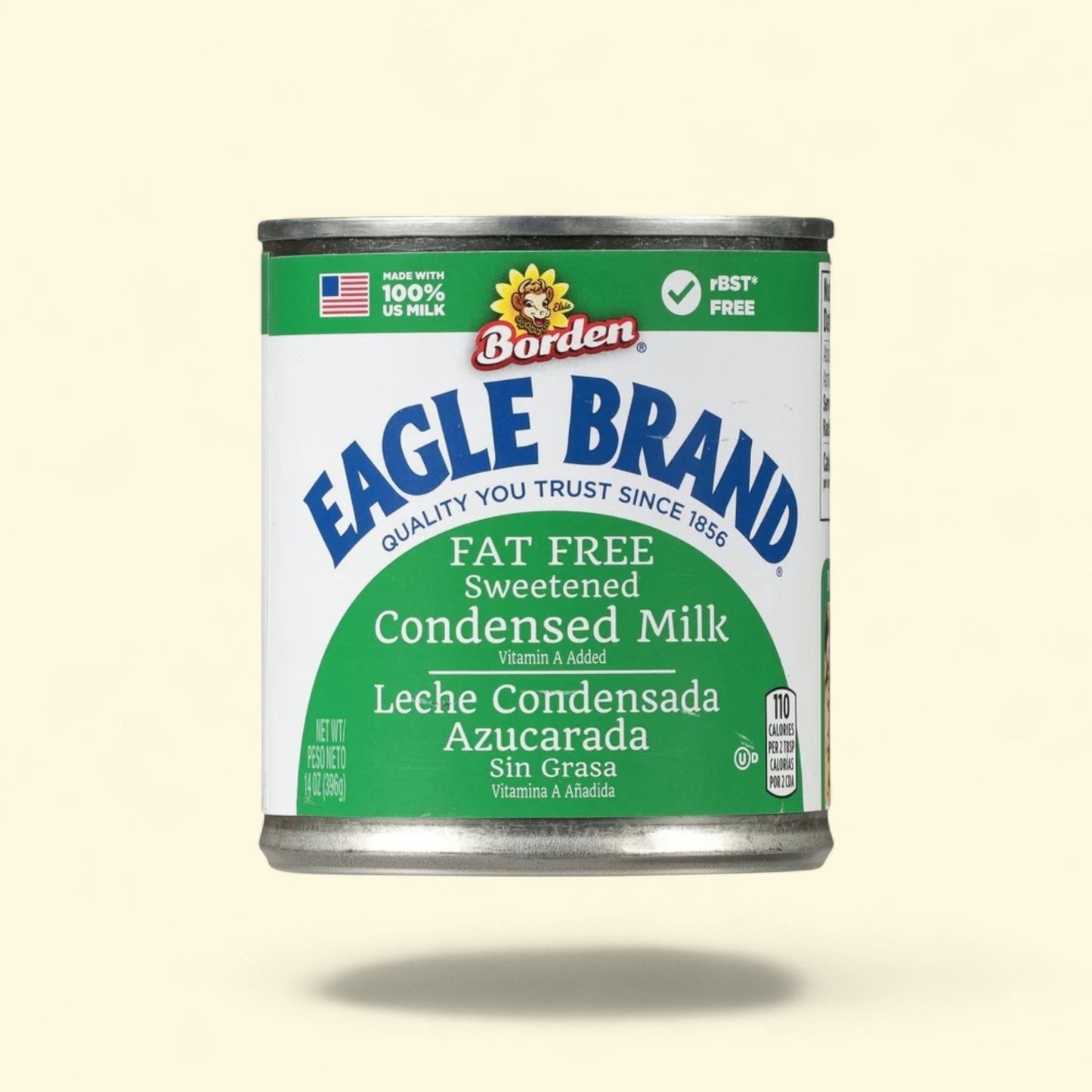 Eagle Brand Sweetened Condensed Milk, Fat Free, 14 fl oz Can — authentic US product shipped worldwide by Treatspree