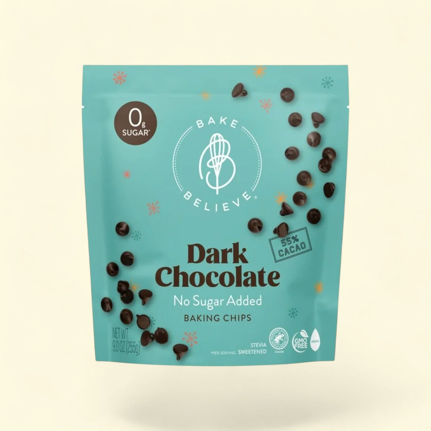 Bake Believe, Dark Chocolate Chips, 9 oz — authentic US product shipped worldwide by Treatspree