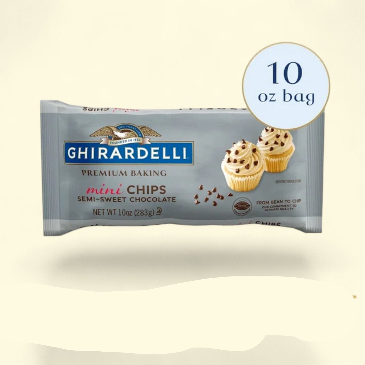 GHIRARDELLI Mini Semi-Sweet Chocolate Baking Chips, 10 oz