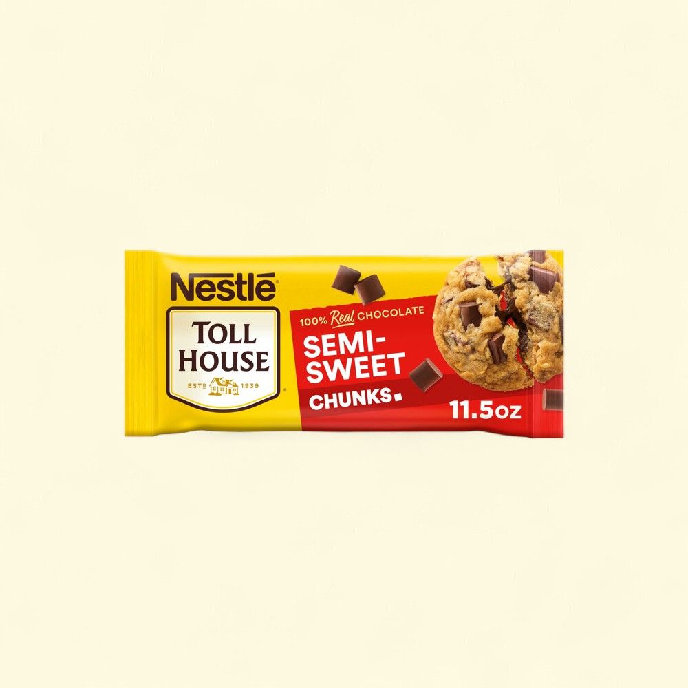Nestle Toll House Semi Sweet Chocolate Chips, Chunks, 11.5 oz