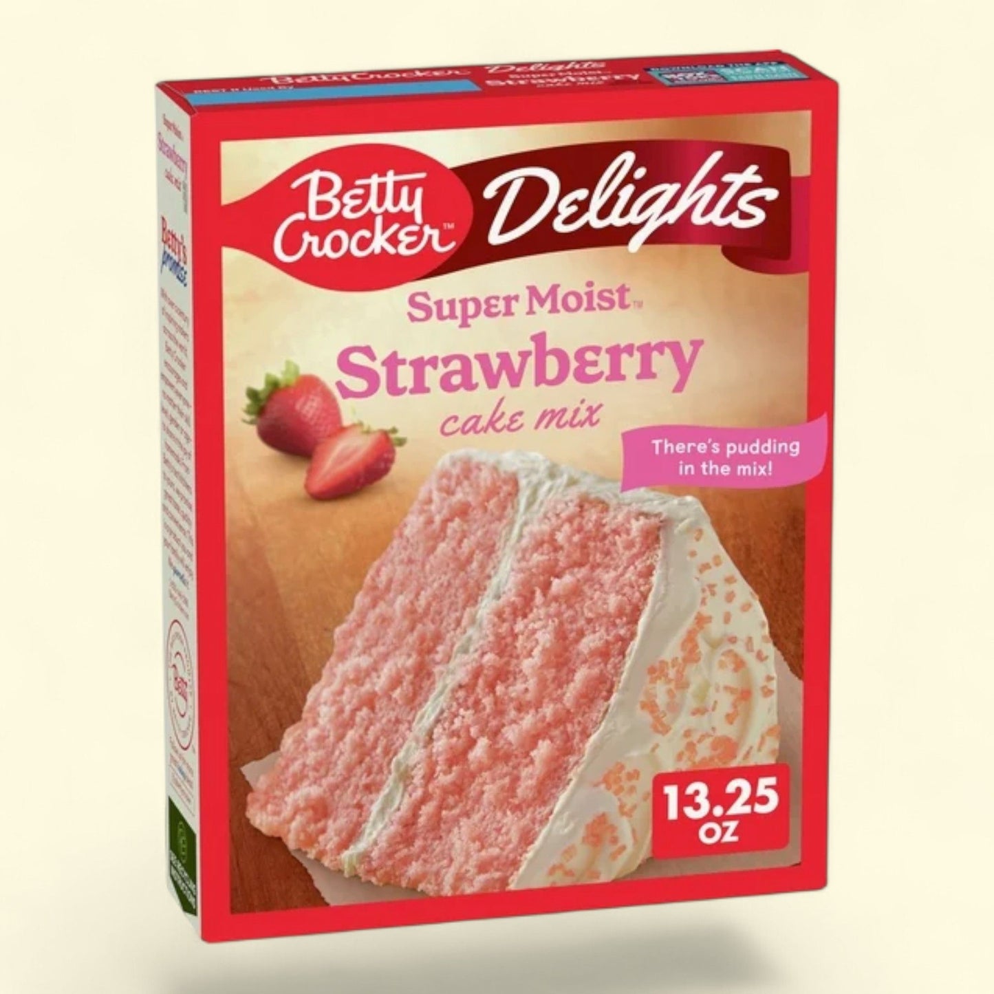 Betty Crocker Delights Super Moist Strawberry Cake Mix, 13.25oz