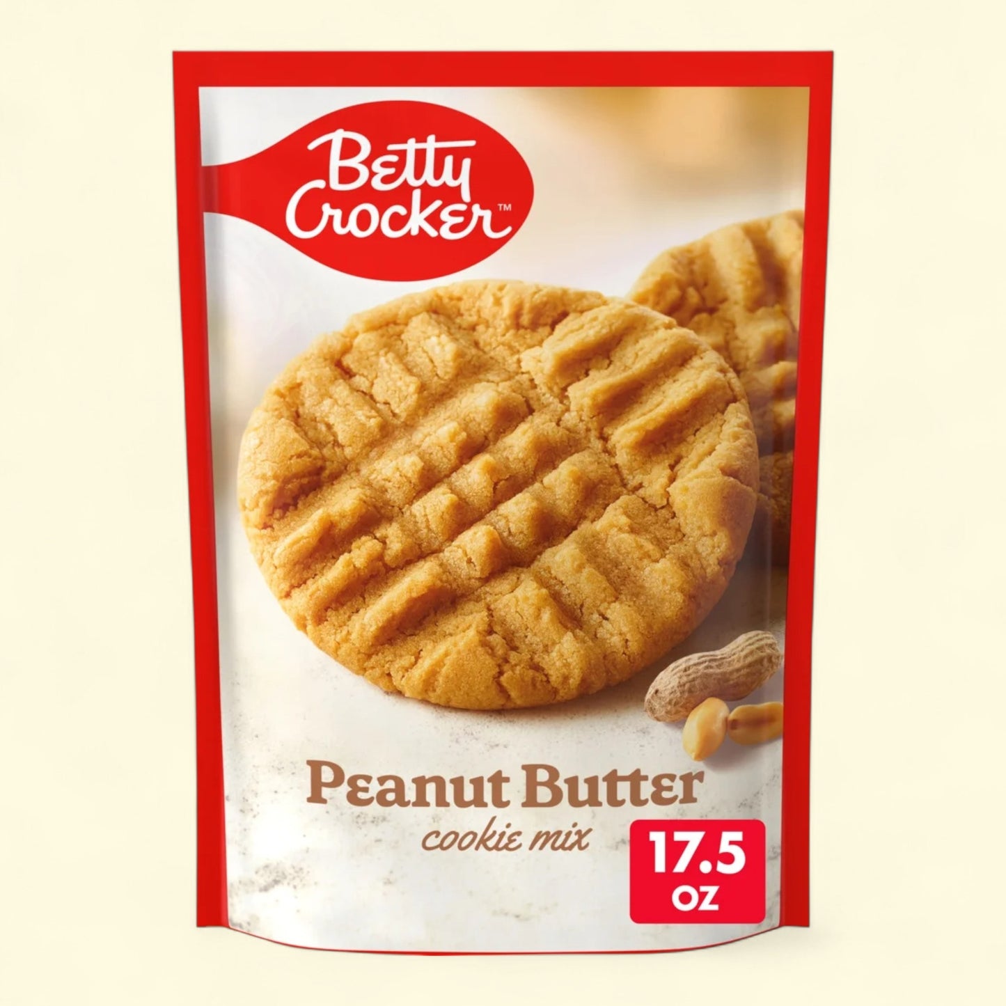 Betty Crocker Peanut Butter Cookies, Cookie Baking Mix, 17.5 oz