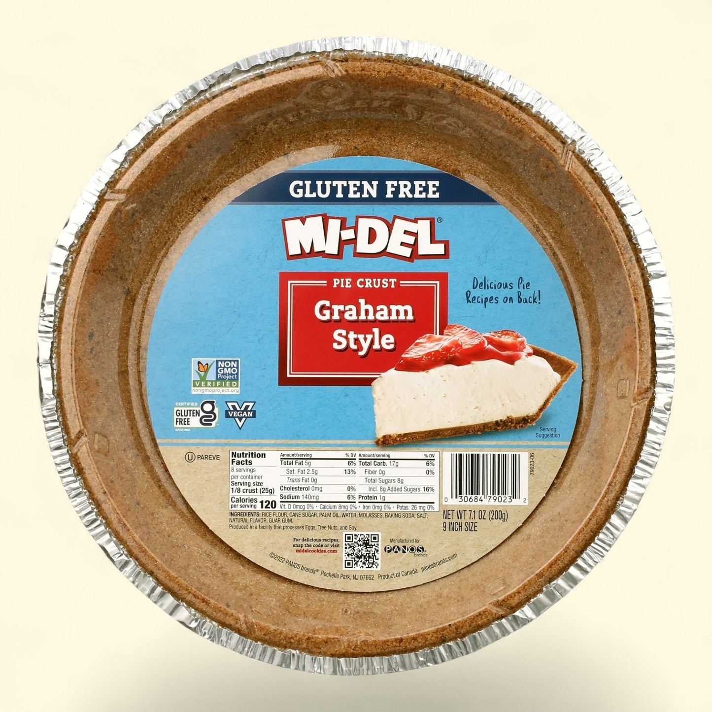 Mi-Del Graham Style Pie Crust, 7.1oz — authentic US product shipped worldwide by Treatspree