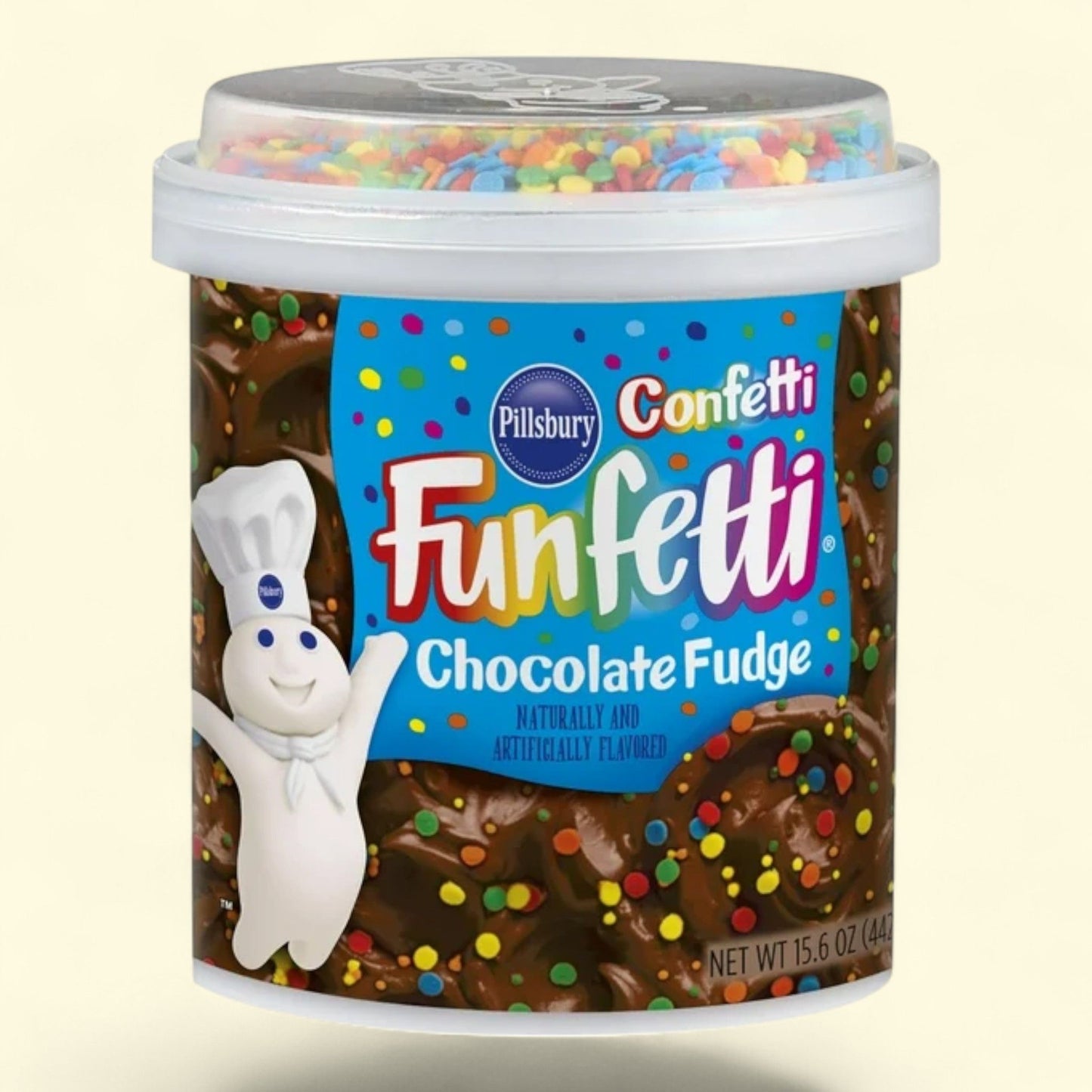 Pillsbury Funfetti Chocolate Fudge Frosting, 15.6 oz