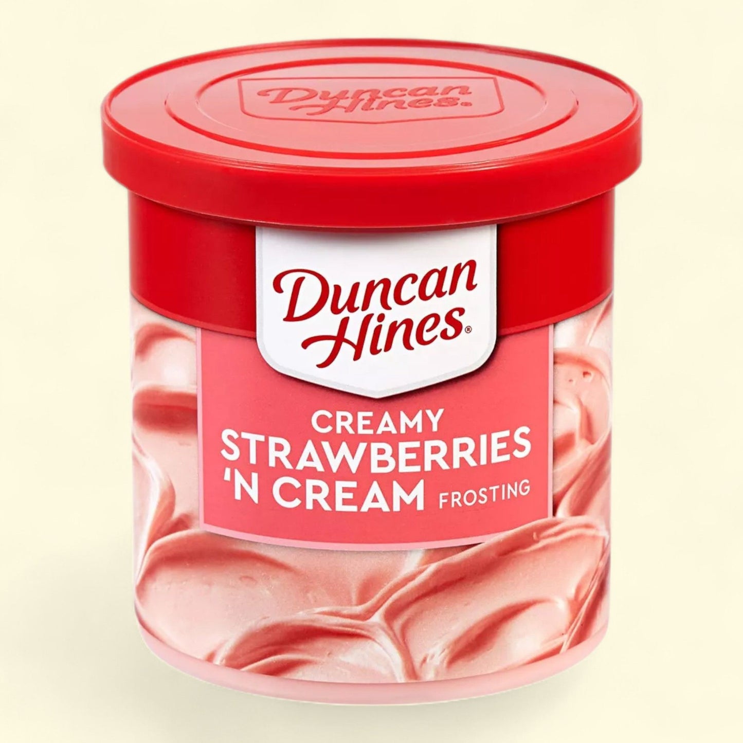 Duncan Hines Frosting, Strawberry N Cream, 16oz