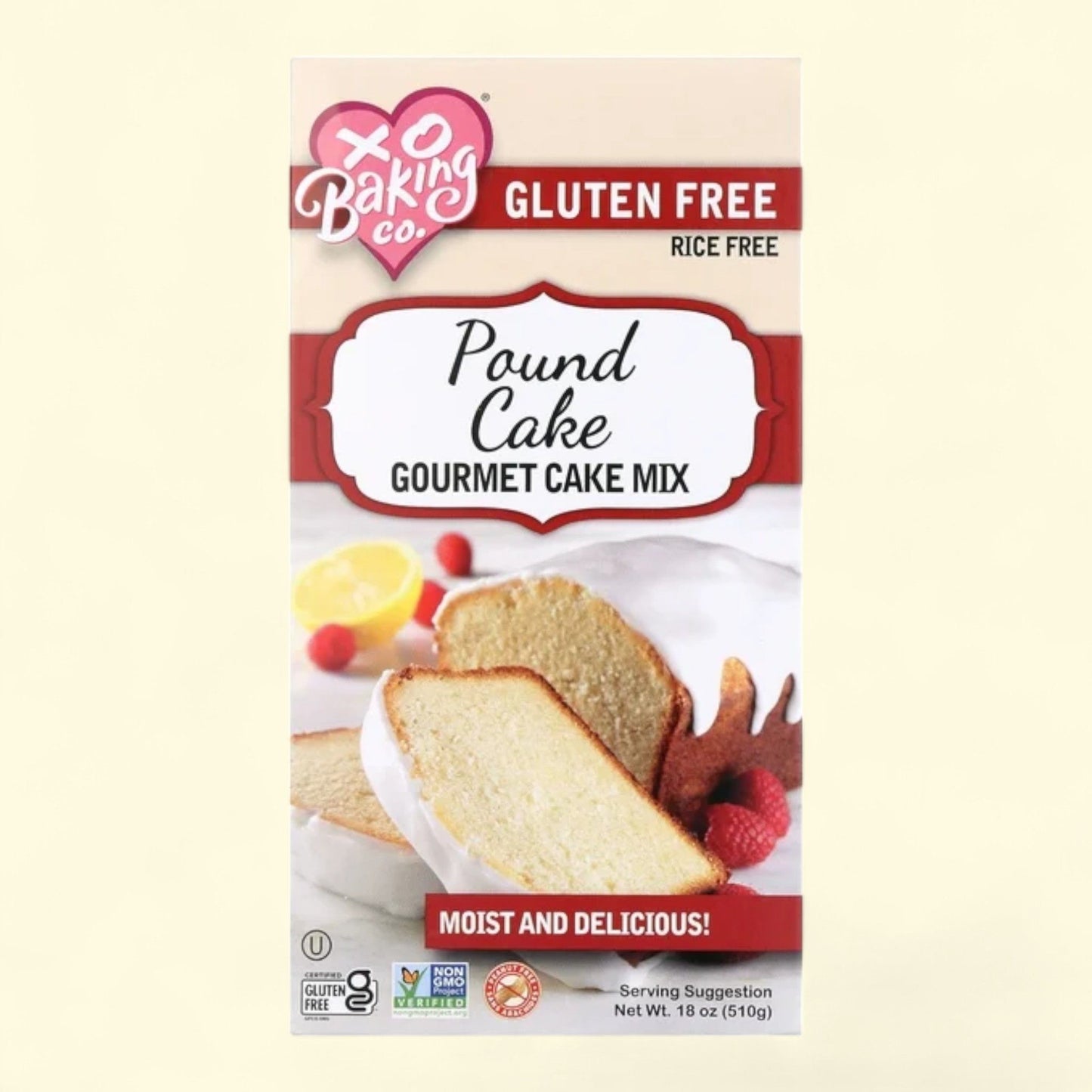 XO Baking Co. Pound Cake Mix, 18 oz, Gluten Free