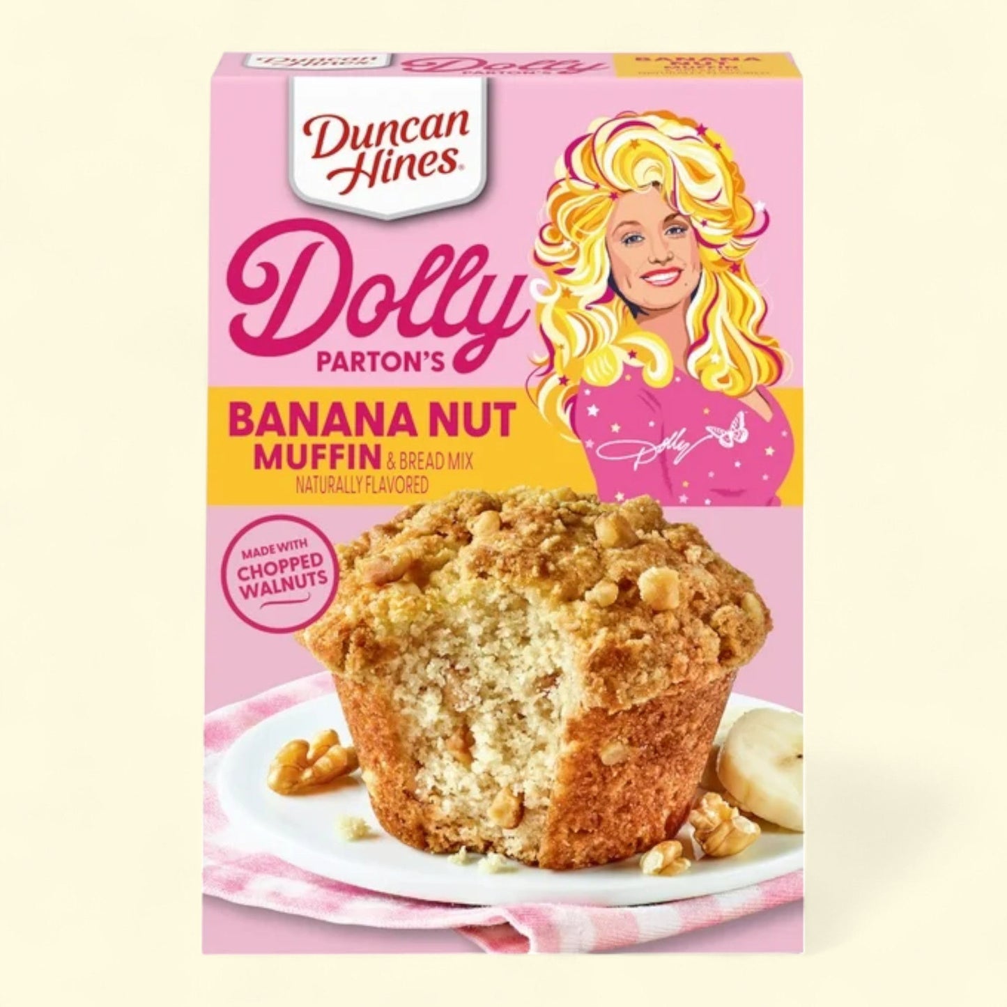 Duncan Hines Dolly Parton's Banana Nut Muffin & Bread Mix, 19.05 oz.