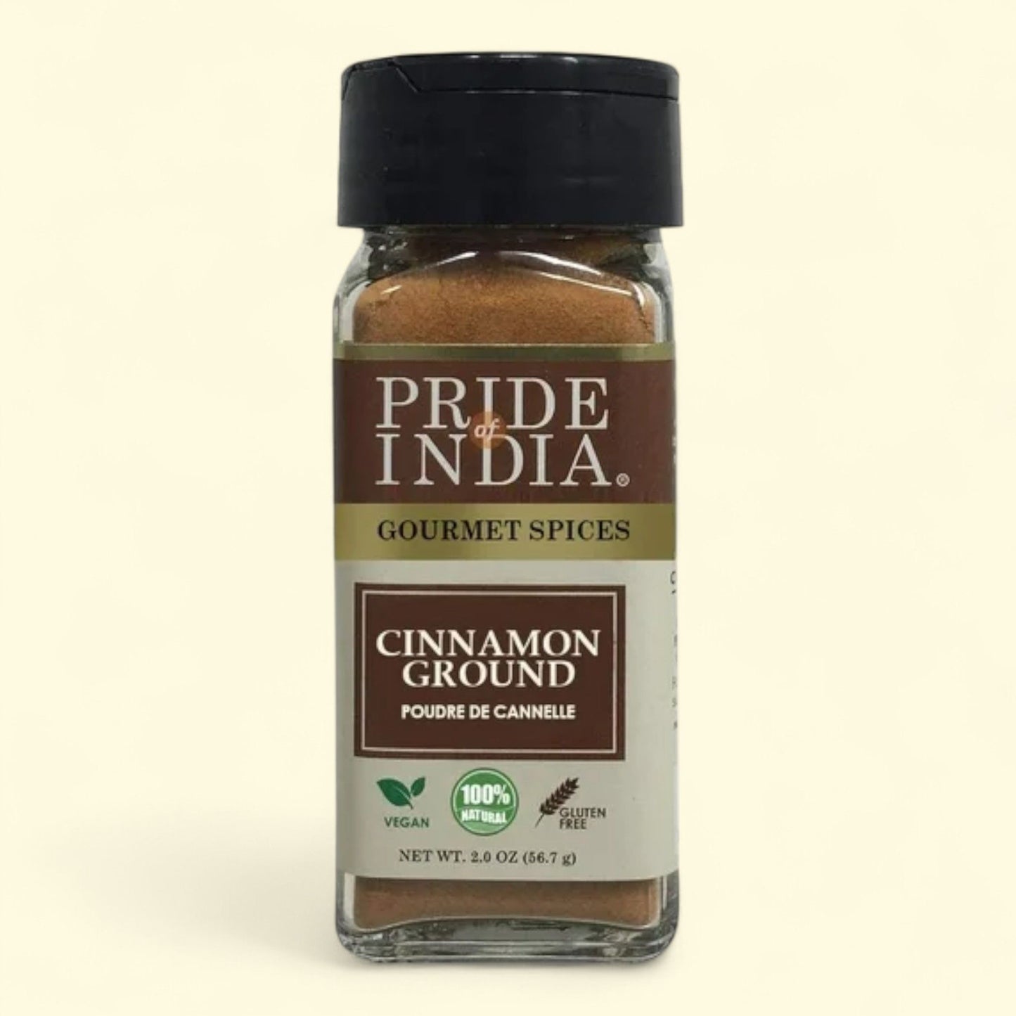 Pride Of India Gourmet : Cannelle moulue, pot à double tamisage de 48 g