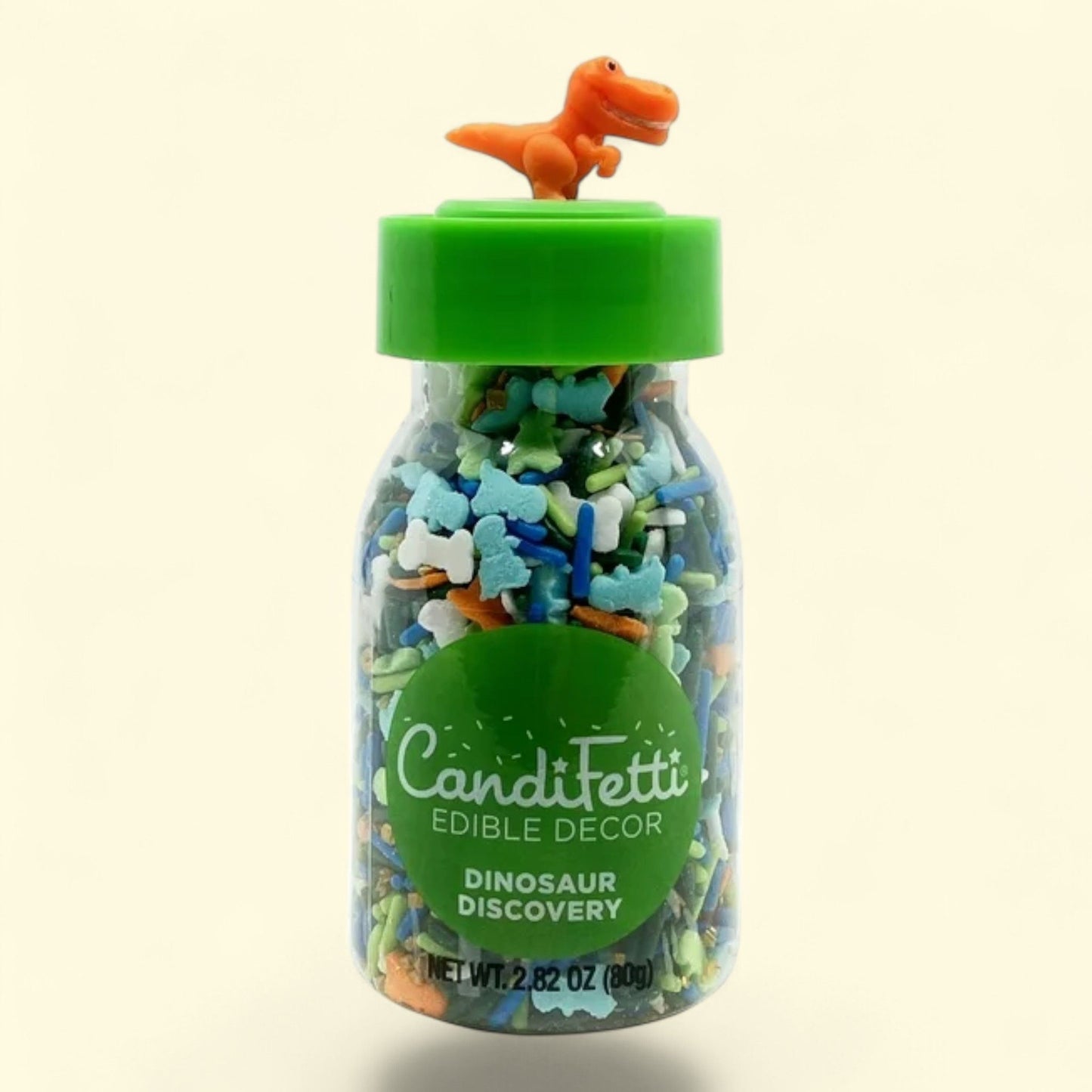 CandiFetti Edible Decor Dinosaur Discovery Multi-Color Dessert Sprinkles, 2.82 oz