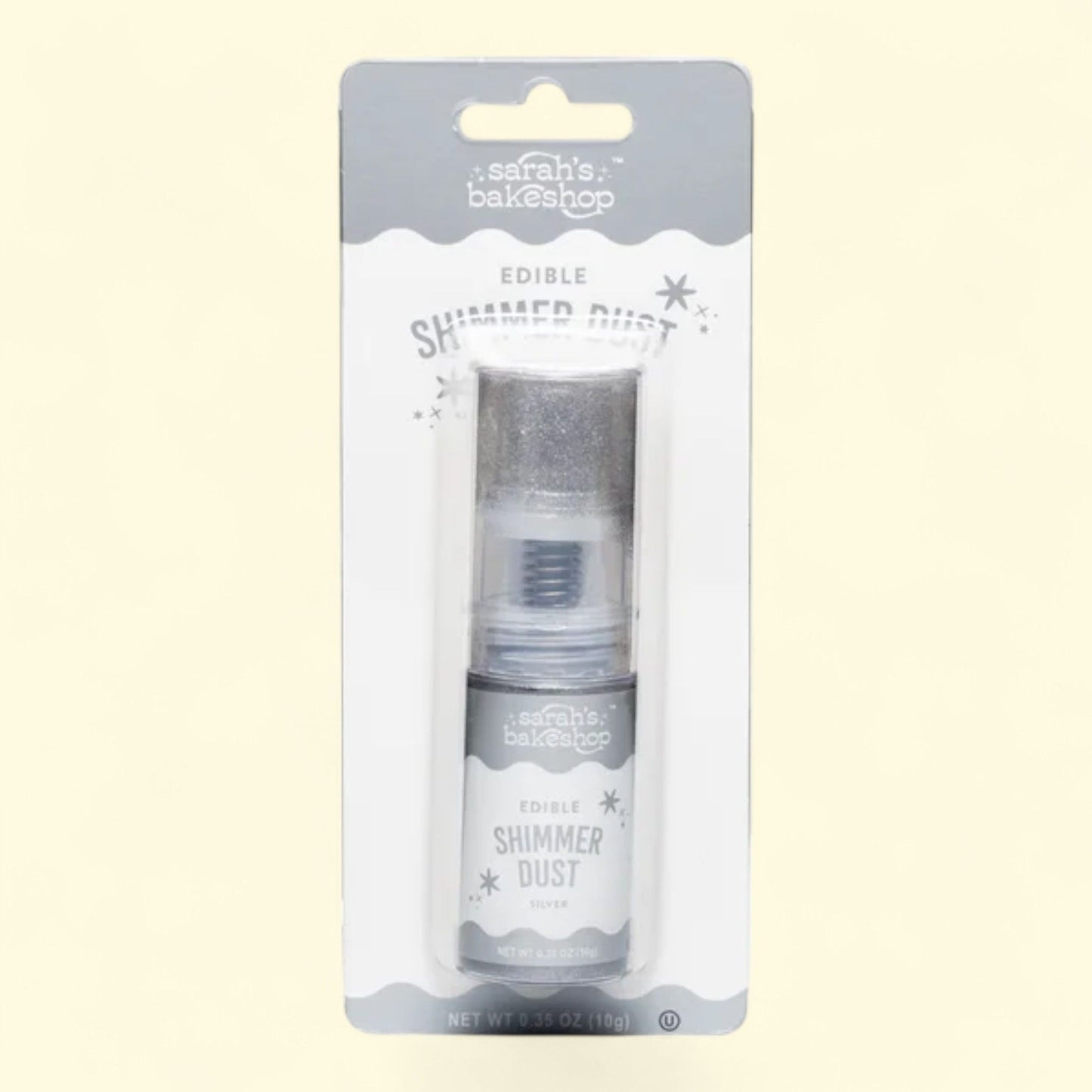 Miss Jones Baking Co. Sarah's Bakeshop Edible Shimmer Dust Pump Silver 0.35oz