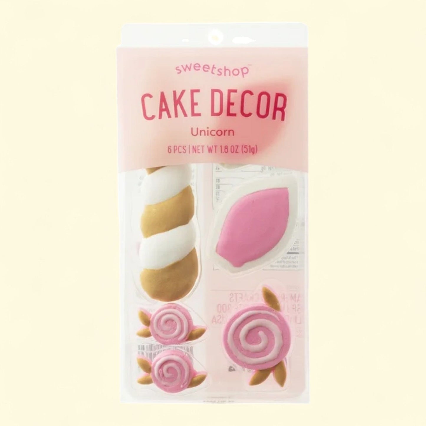 Sweetshop Unicorn Cake Decoration Kit, 6 Piece