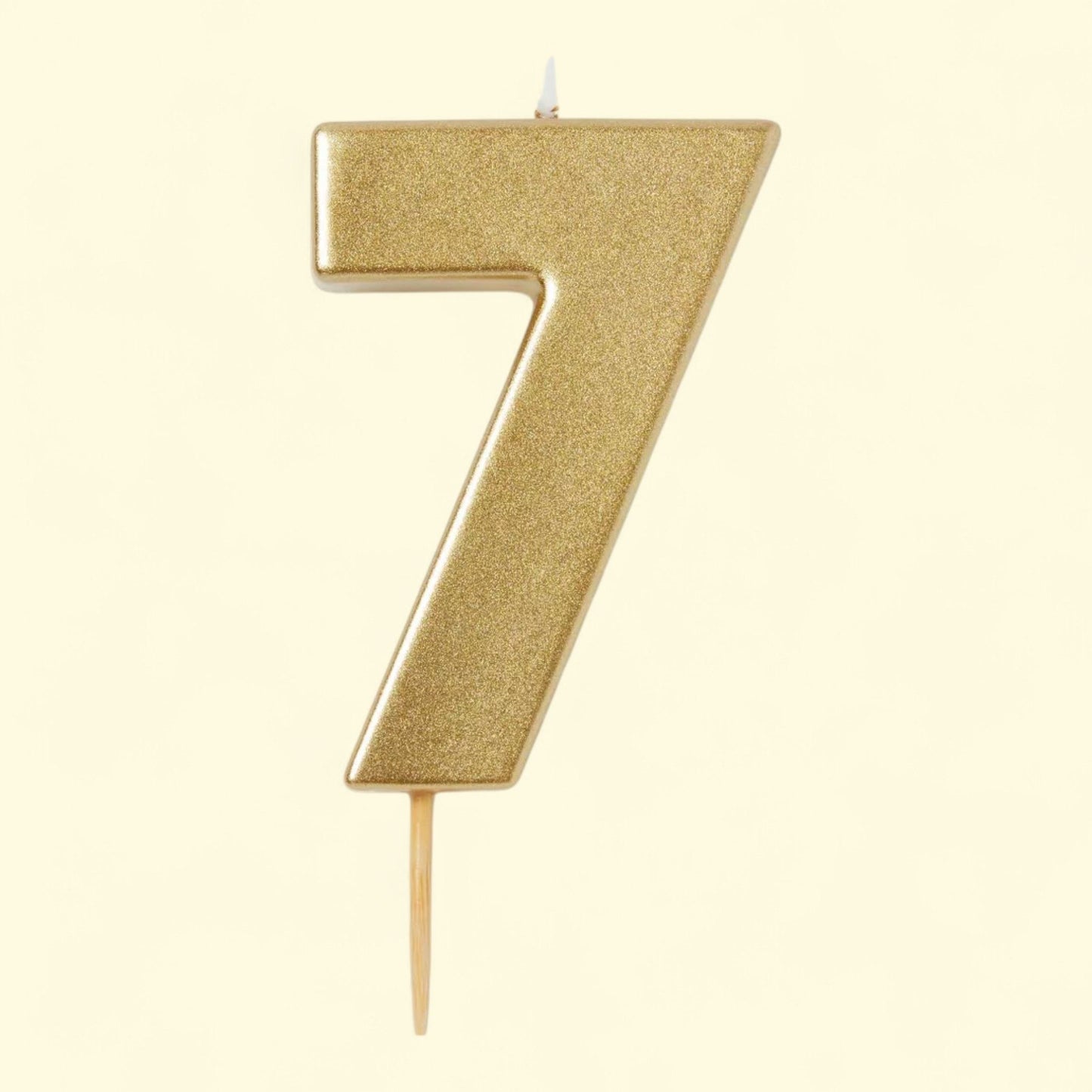 Spritz Gold Candle, Number 7