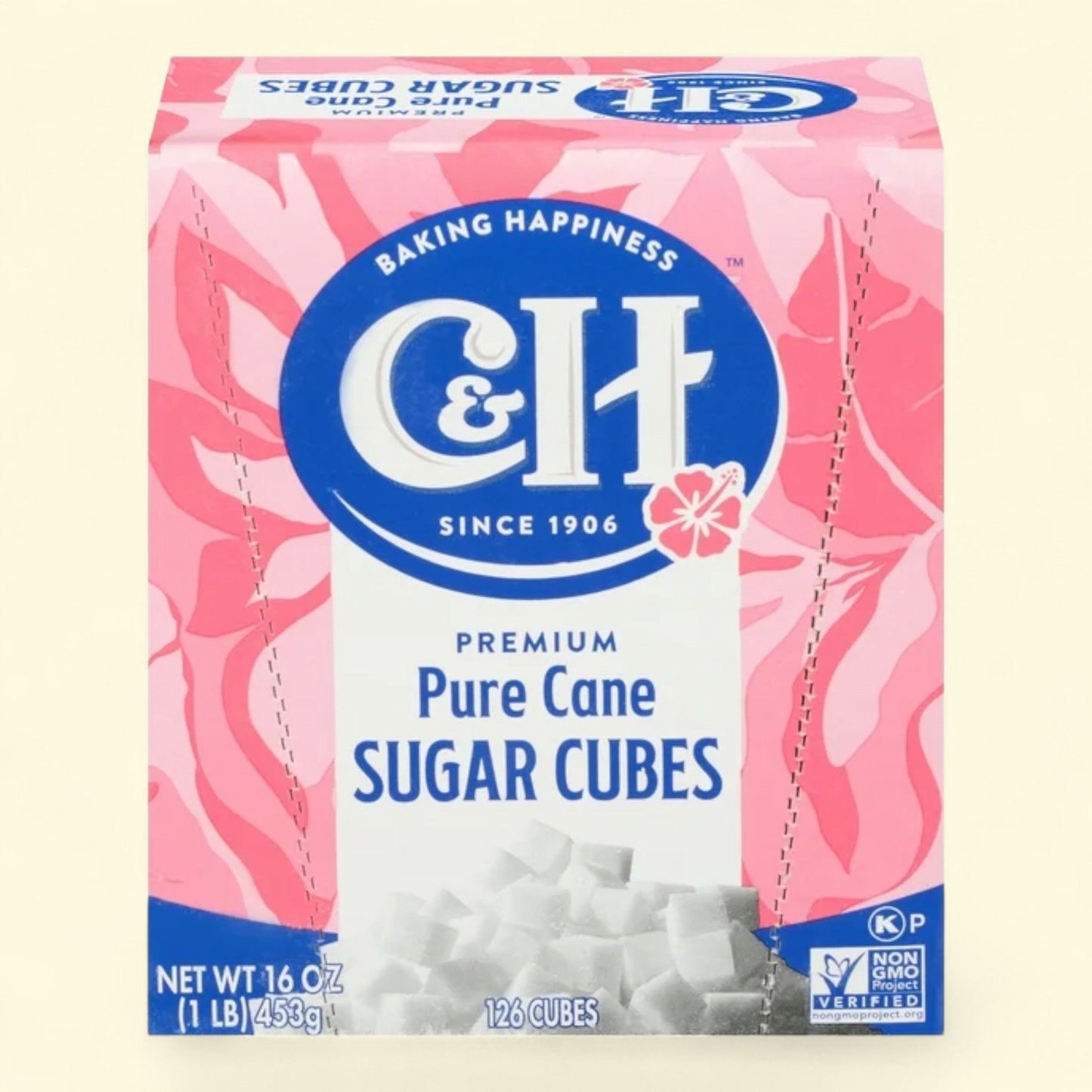 C&H Pure Cane Sugar Cubes, 126 Cubes, 1 lb