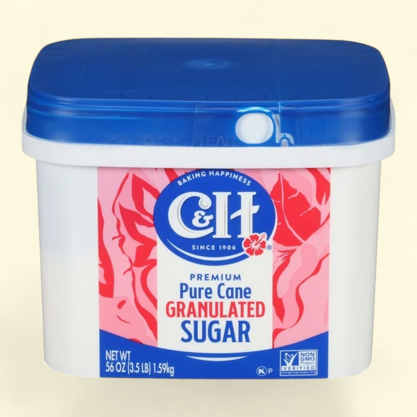 Sucre de canne en grains C&H, 1,6 kg