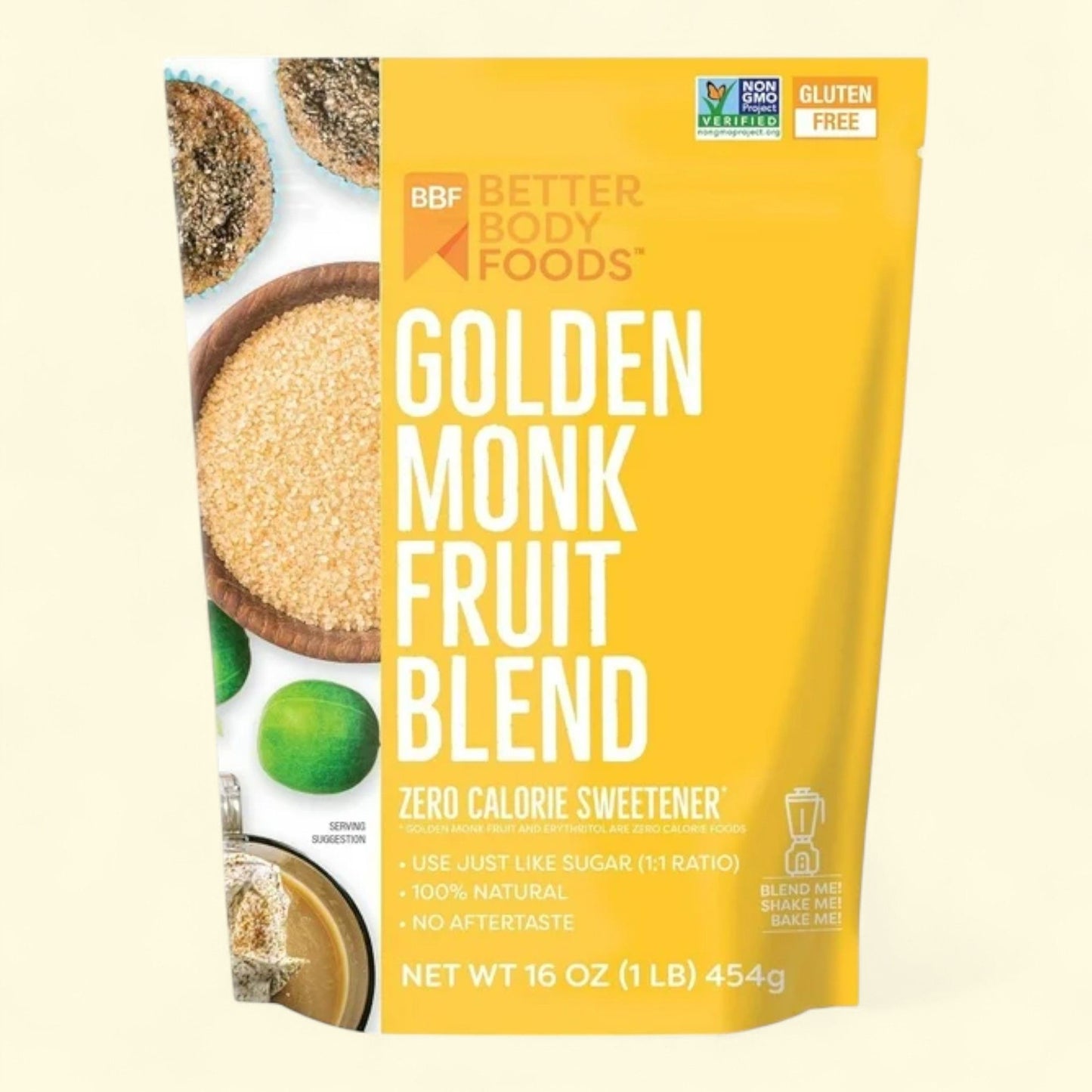 BetterBody Foods Monk Fruit Sweetener Blend, 1 lb