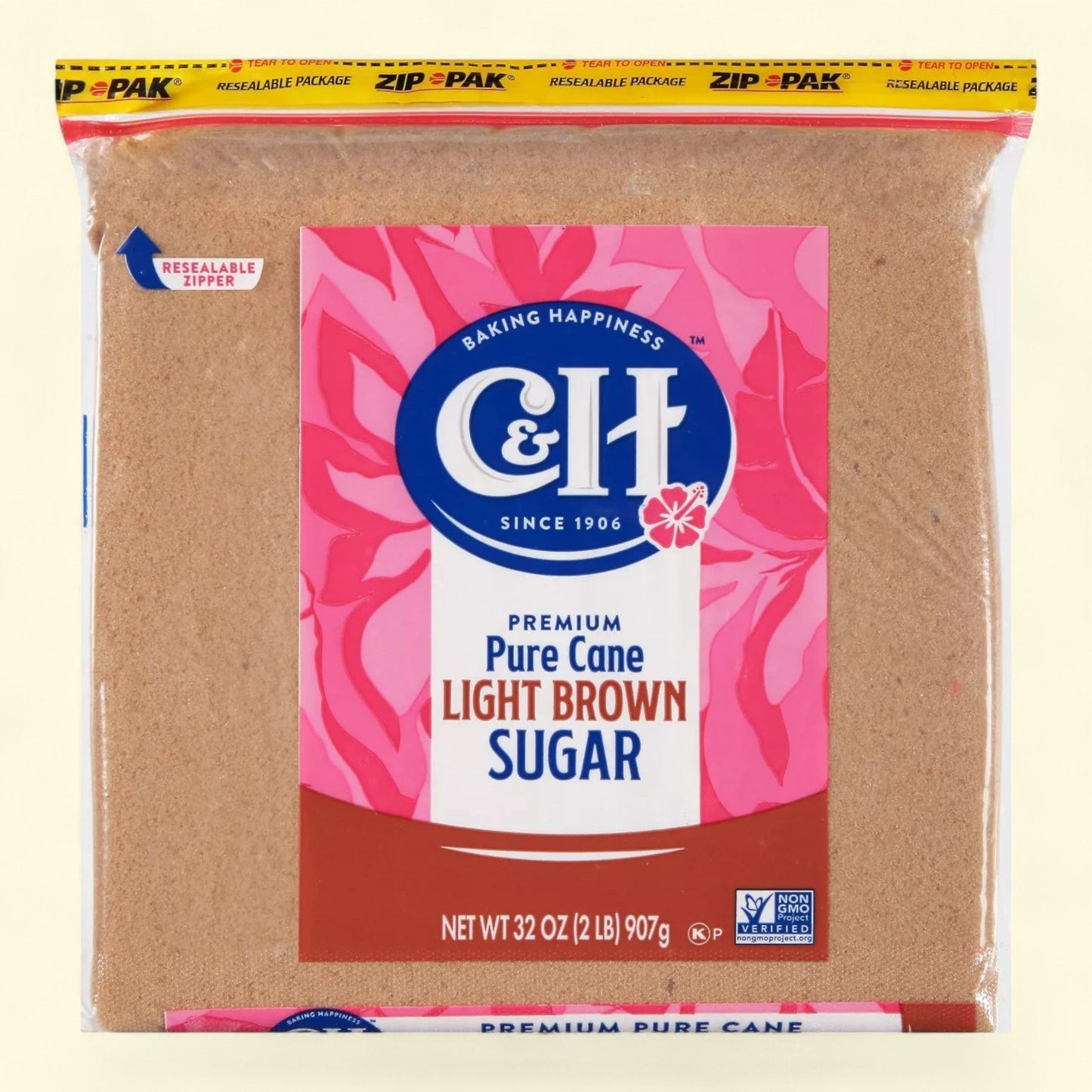 C&H Pure Cane Light Brown Sugar, 2lbs